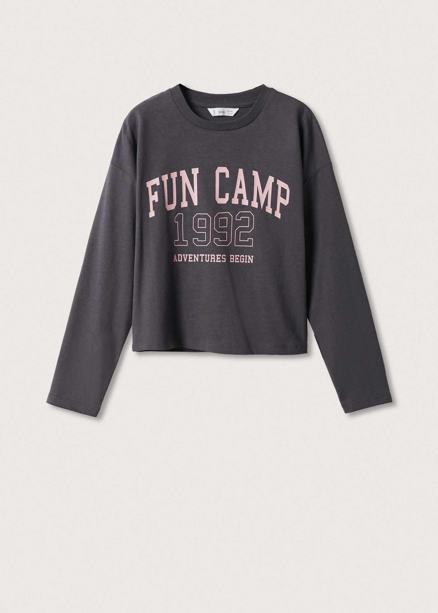 Long-sleeved t-shirt with message - Article without model