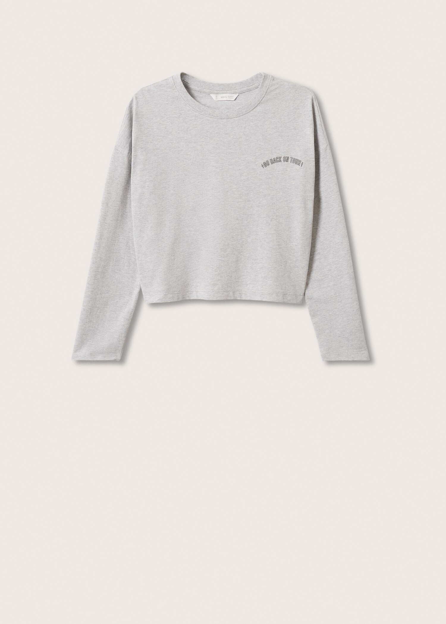 Long-sleeved t-shirt with message - Article without model