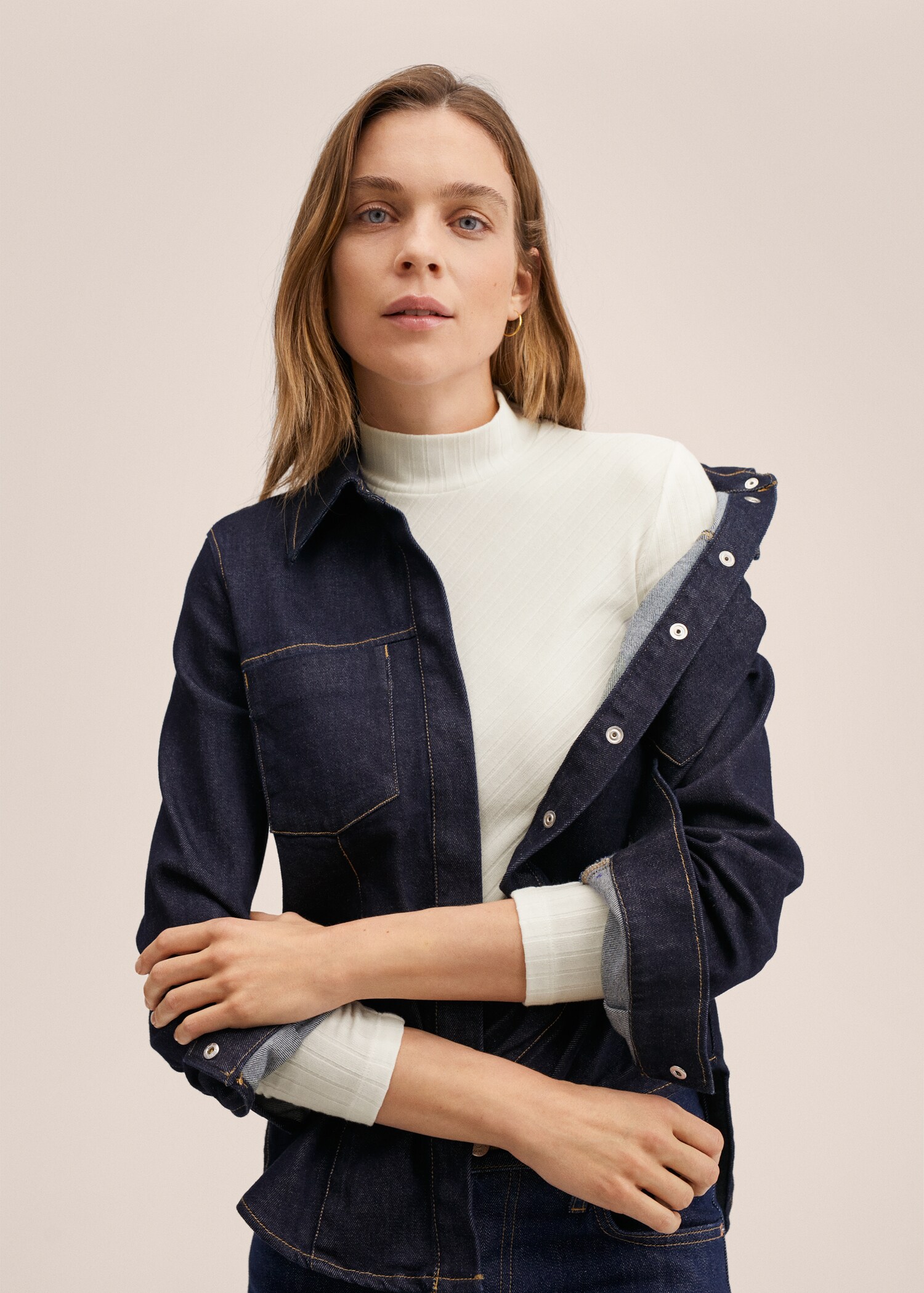 Perkins-neck long-sleeved t-shirt - Details of the article 2