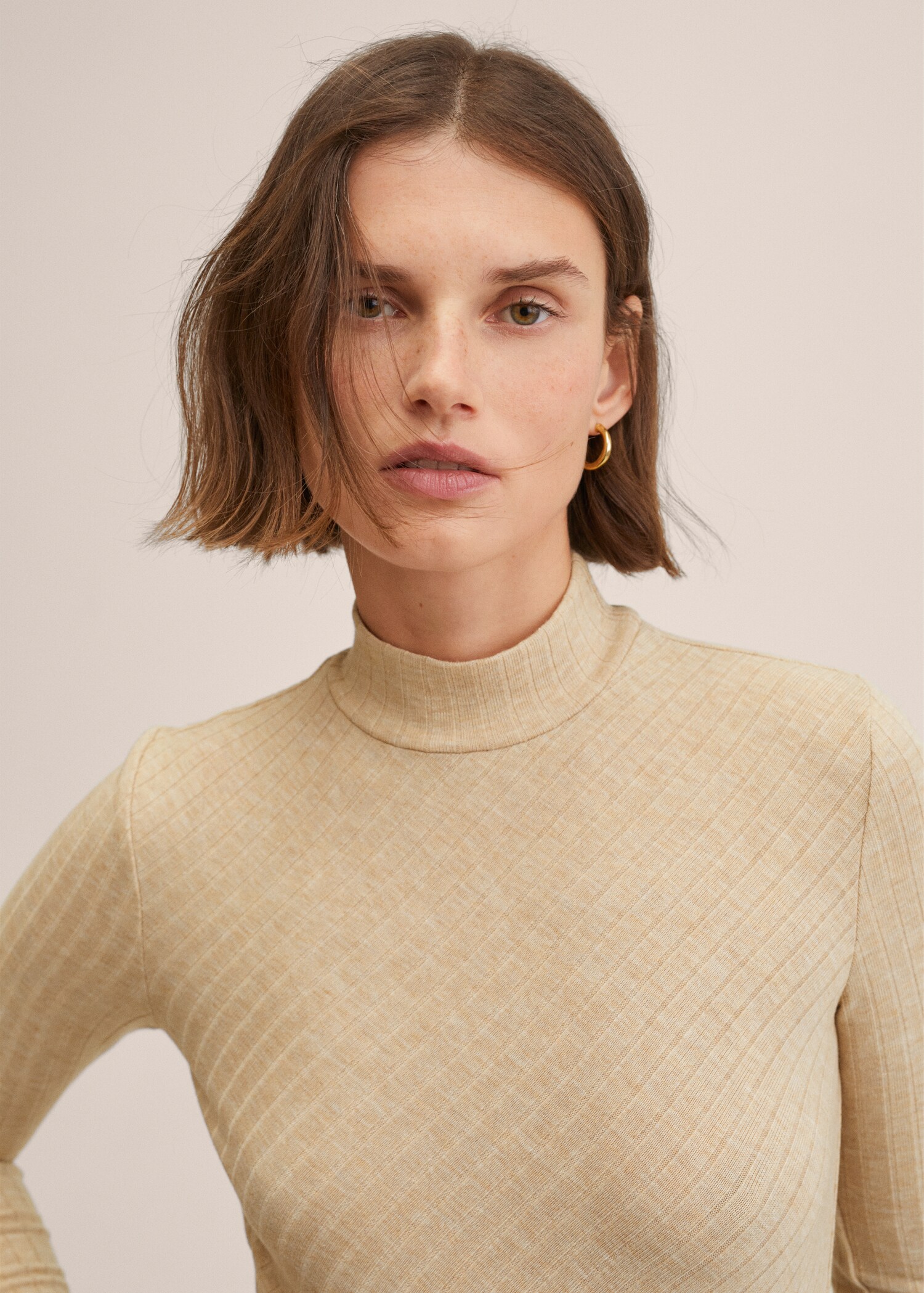 Perkins-neck long-sleeved t-shirt - Details of the article 2