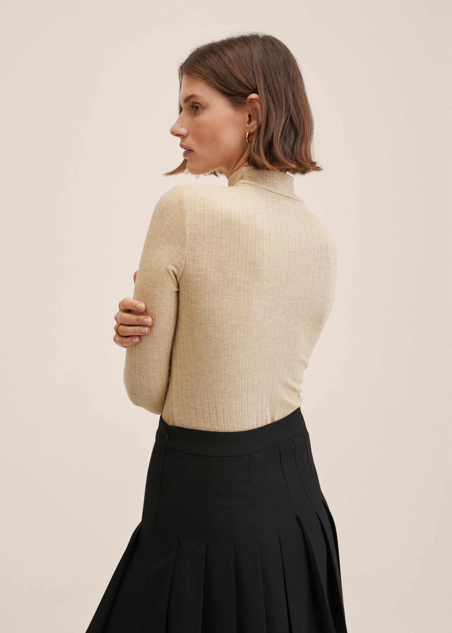 Perkins-neck long-sleeved t-shirt - Reverse of the article