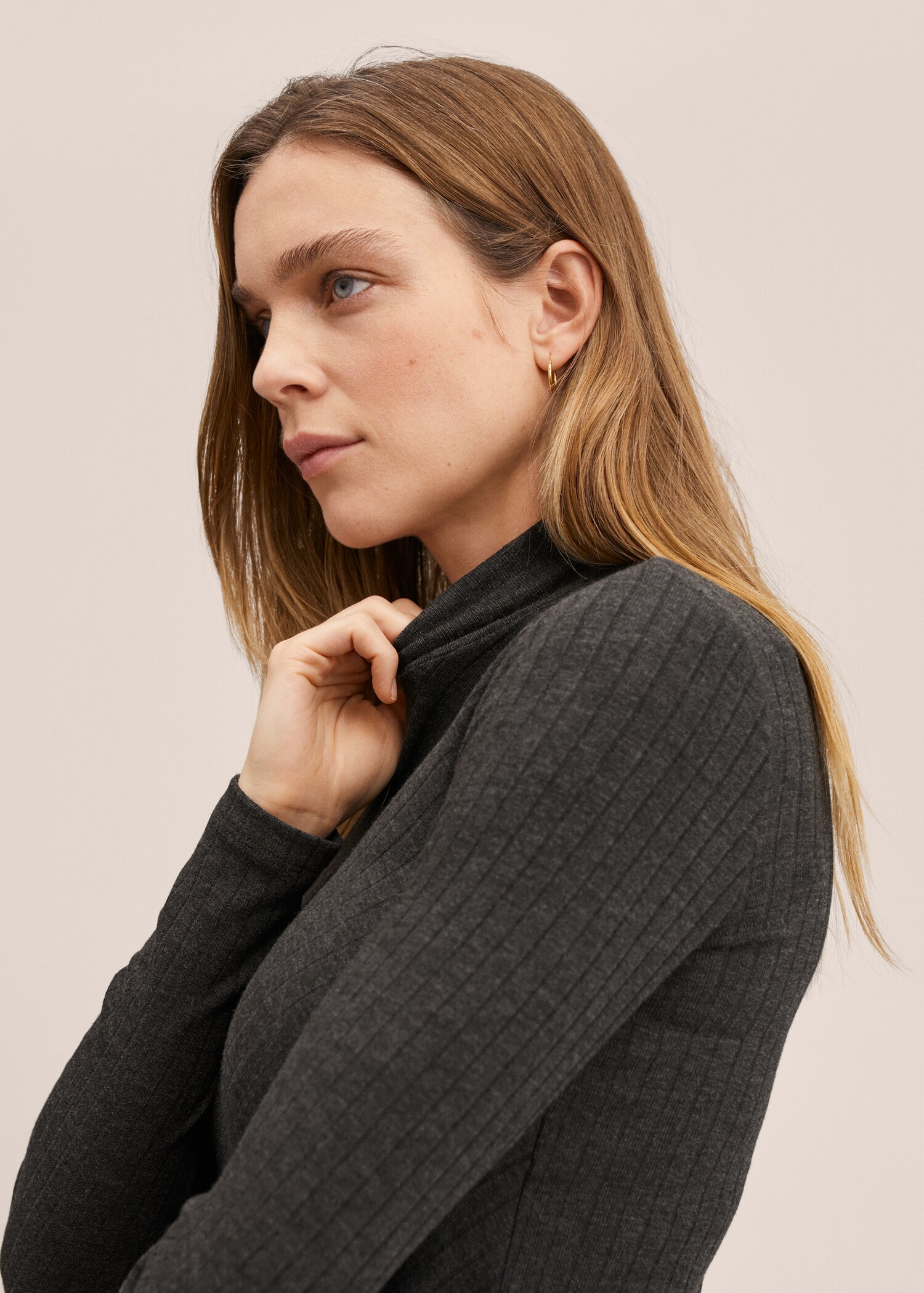 Perkins-neck long-sleeved t-shirt - Details of the article 2