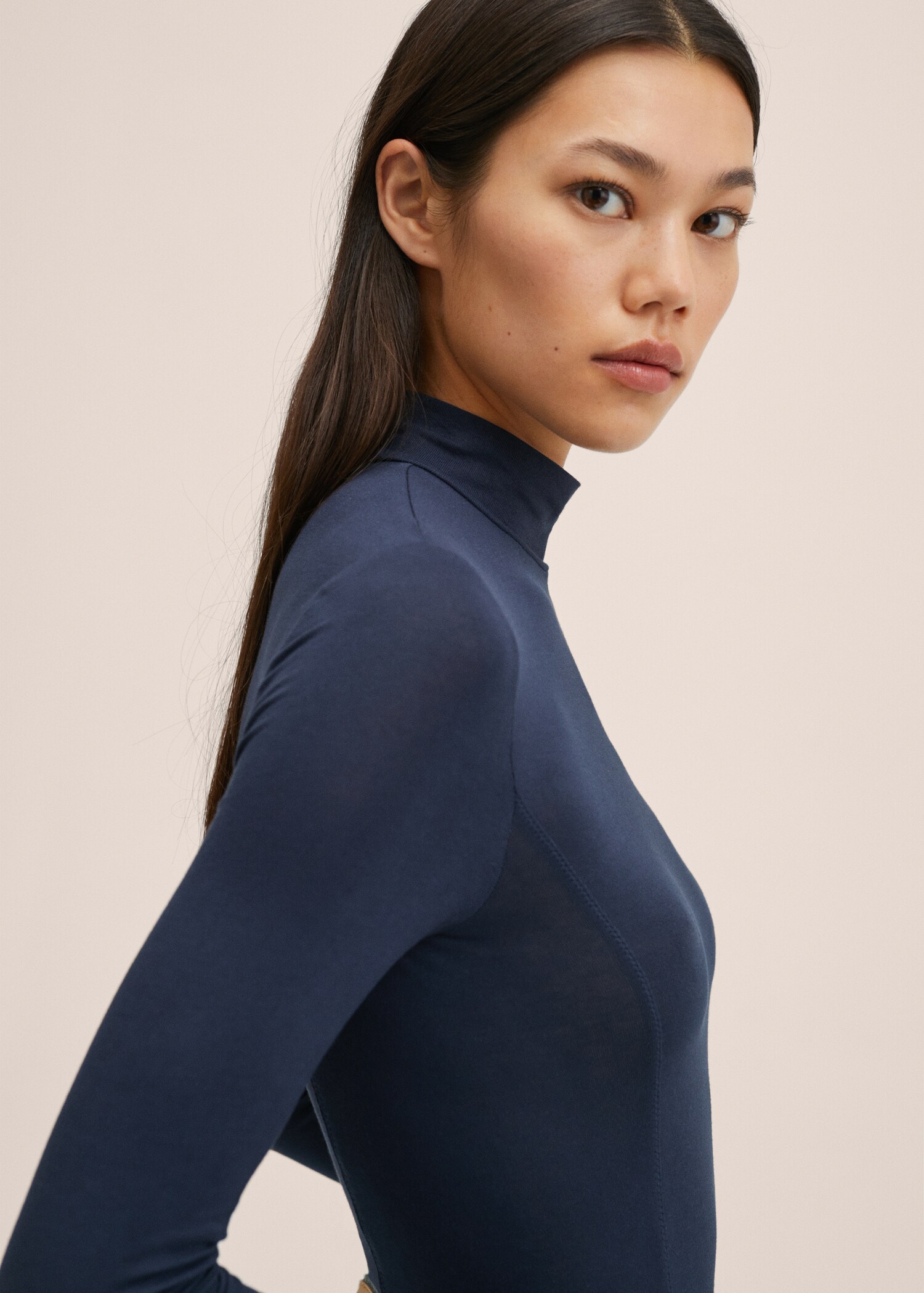 Perkins-neck long-sleeved t-shirt - Details of the article 1