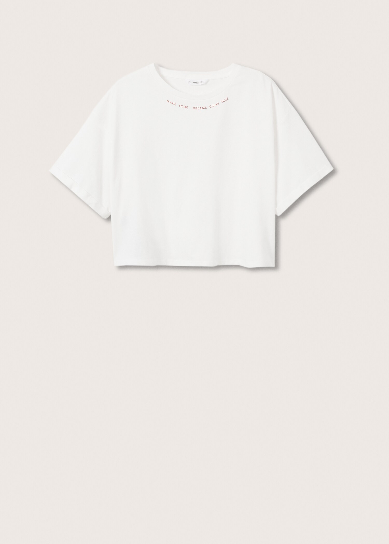 Message crop T-shirt - Article without model