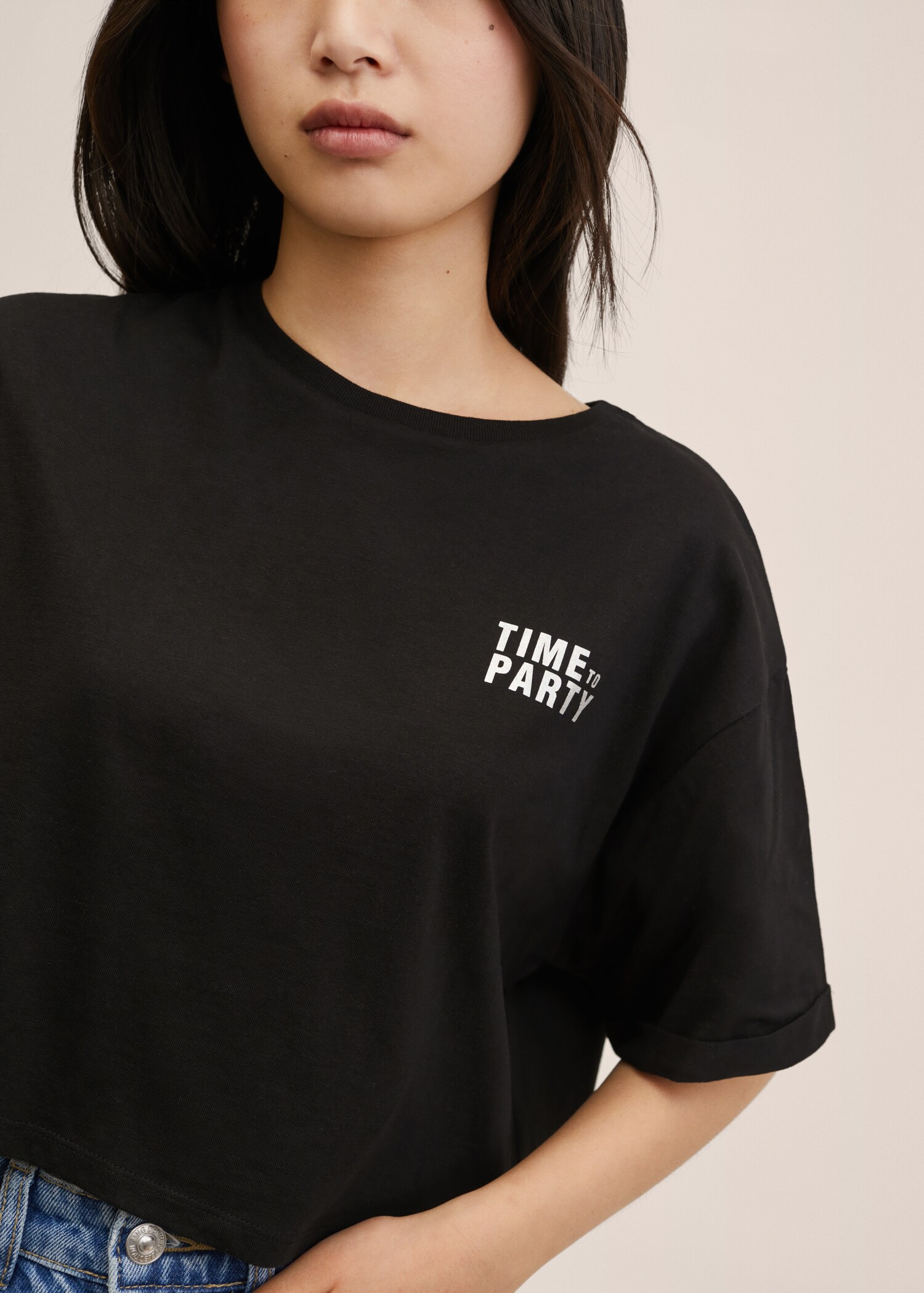 Message crop T-shirt - Details of the article 3