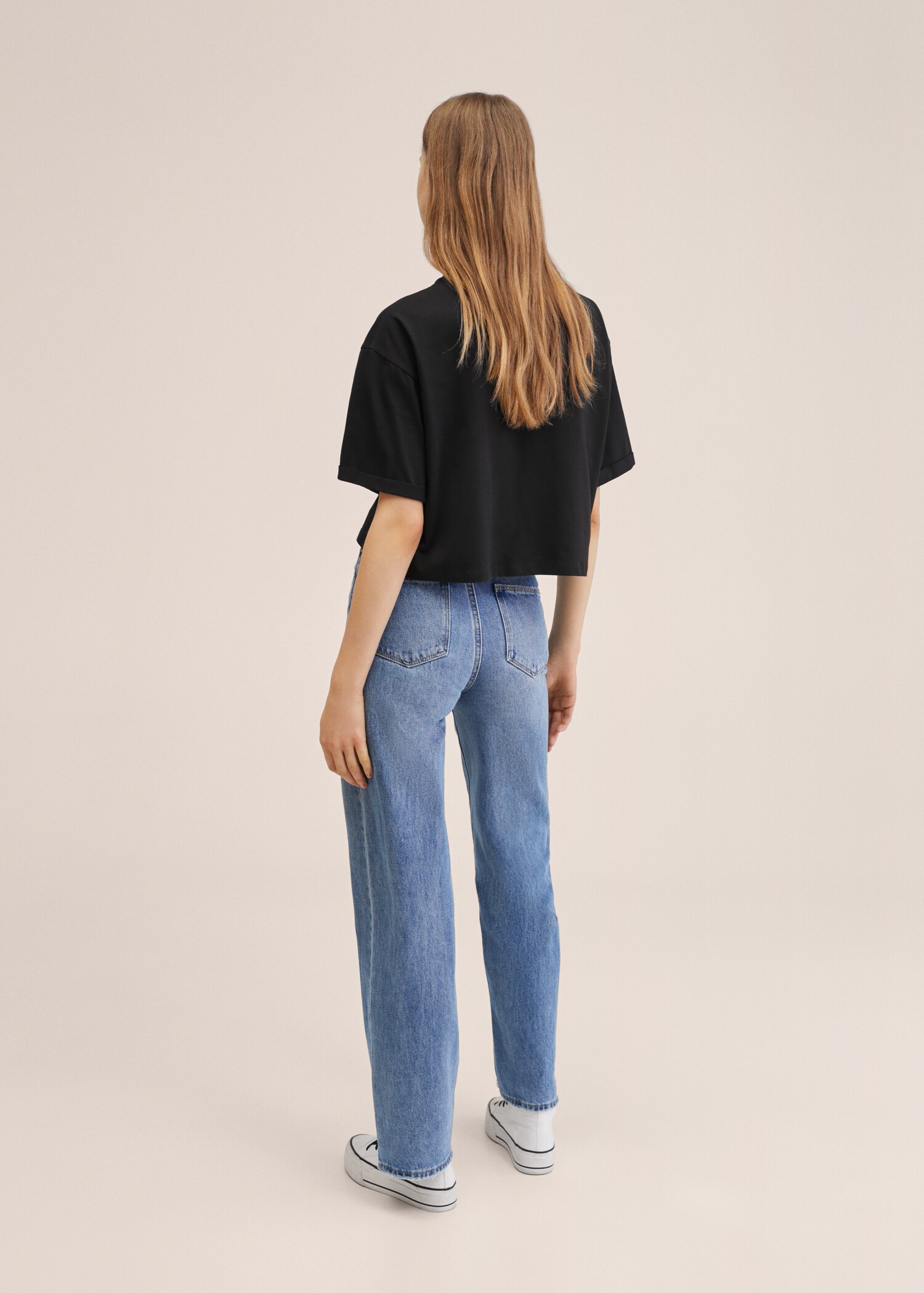 Message crop T-shirt - Reverse of the article