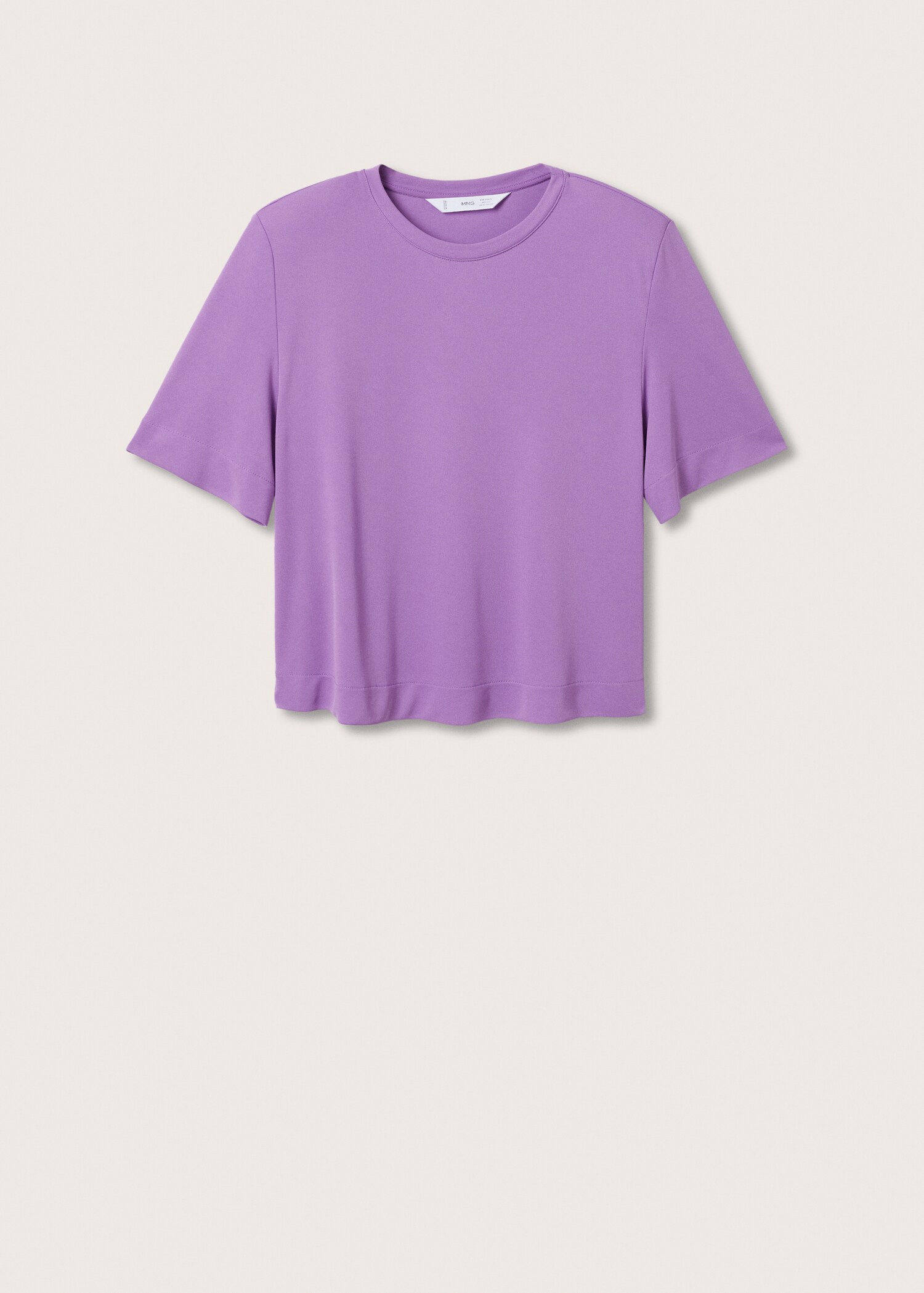 Short-sleeved t-shirt with shoulder pads  - Article without model