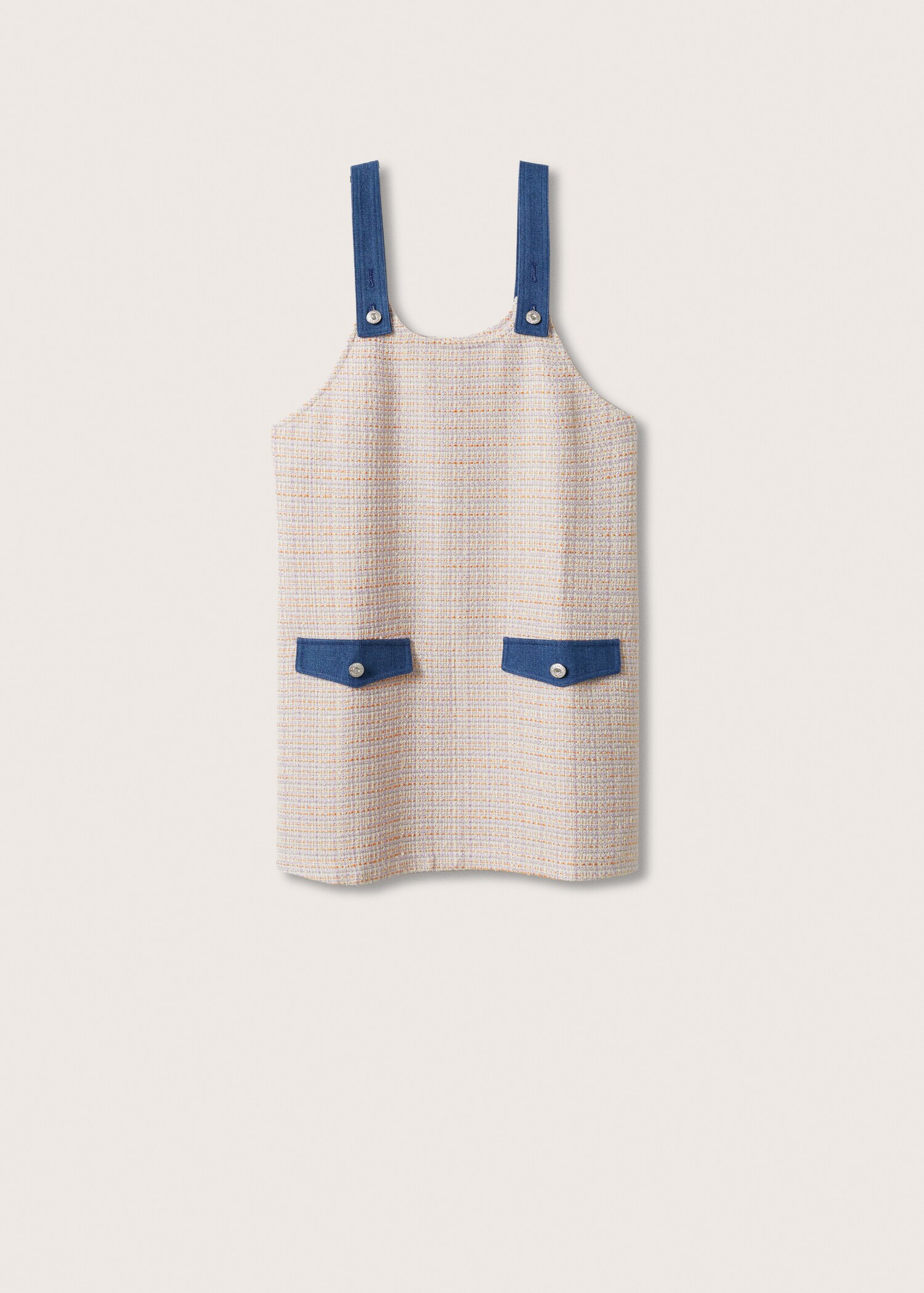 Tweed pinafore with pockets - Article without model