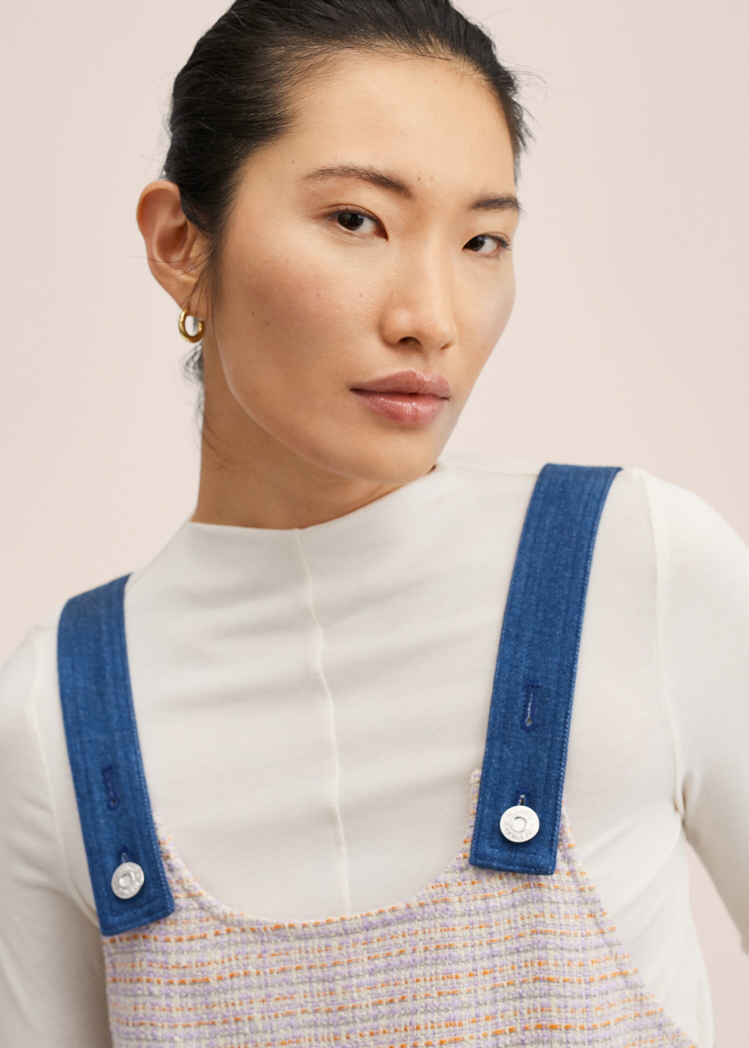 Tweed pinafore with pockets - Details of the article 1