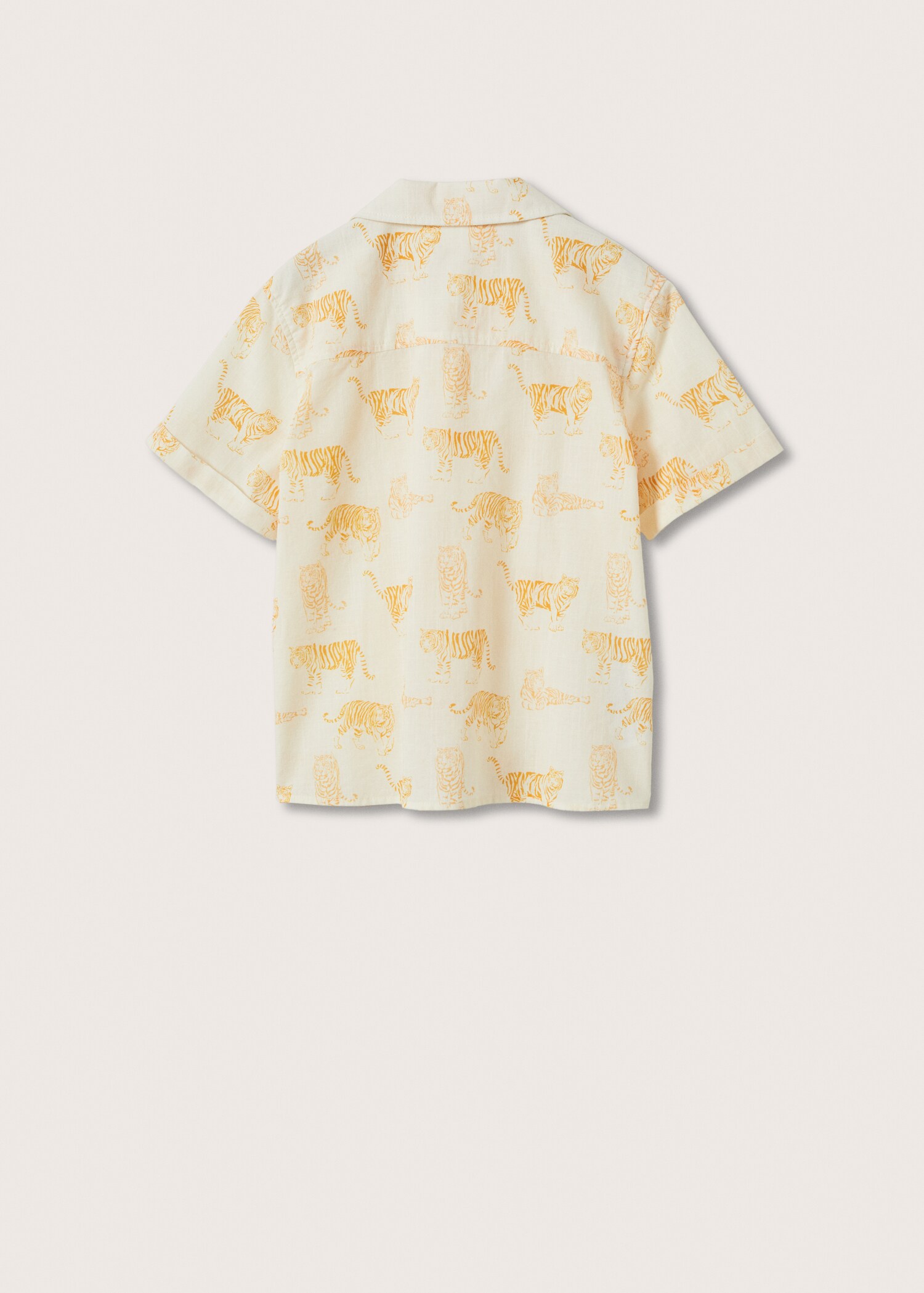 Tiger print shirt - Reverse of the article