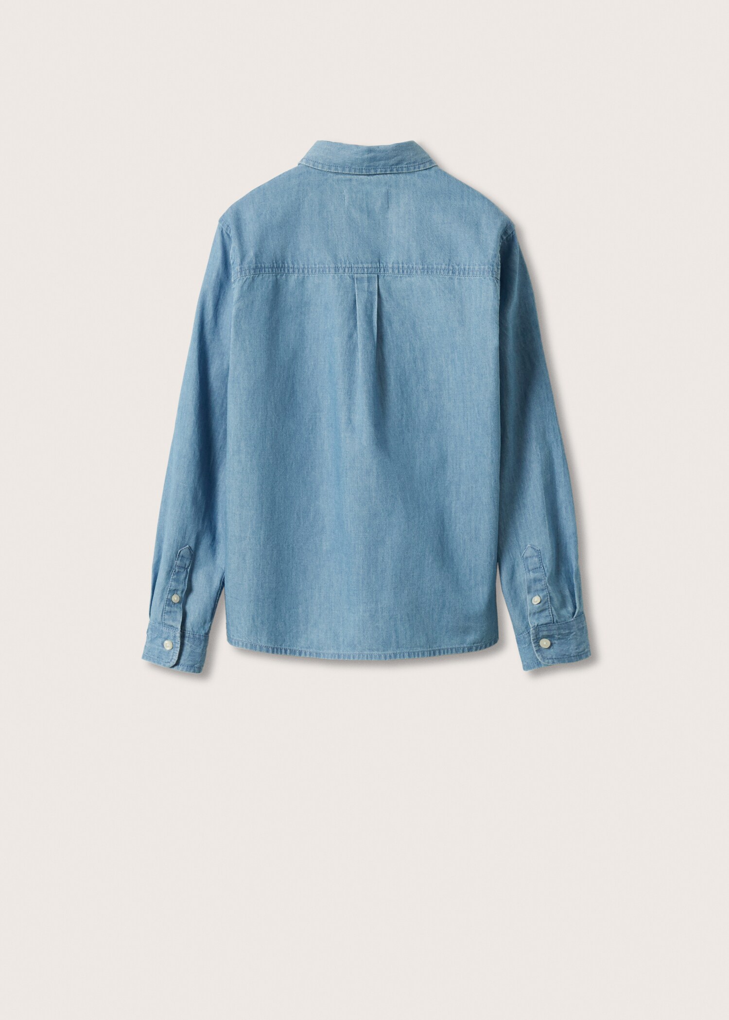 Cotton denim shirt - Reverse of the article