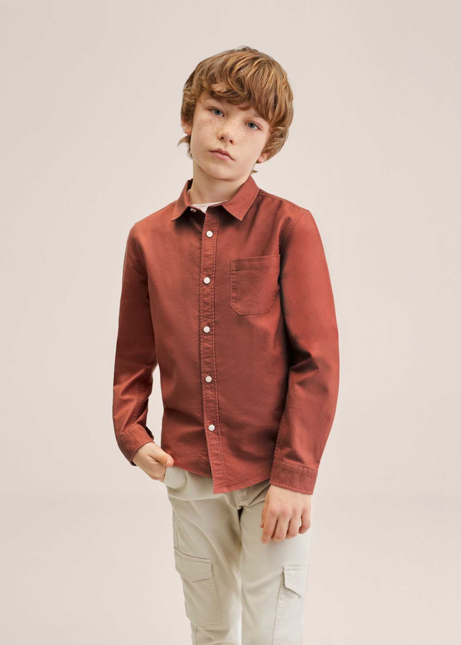 Camisa algodón bolsillo - Detalle del artículo 1