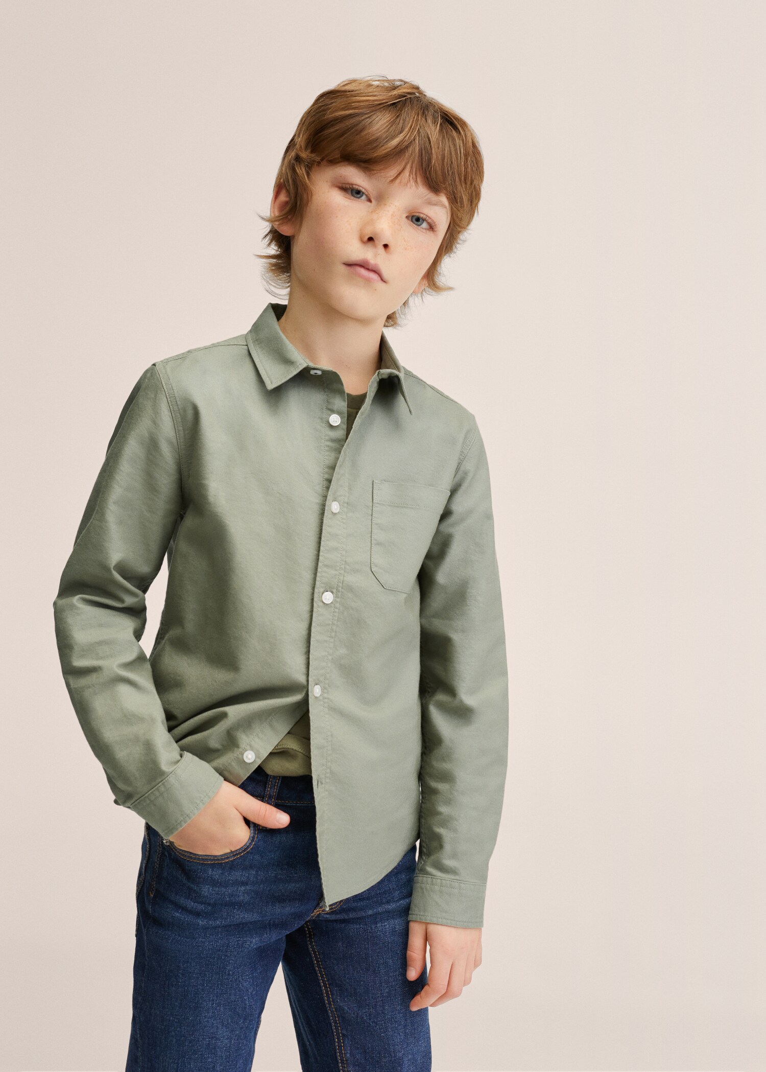 Camisa algodón bolsillo - Detalle del artículo 1