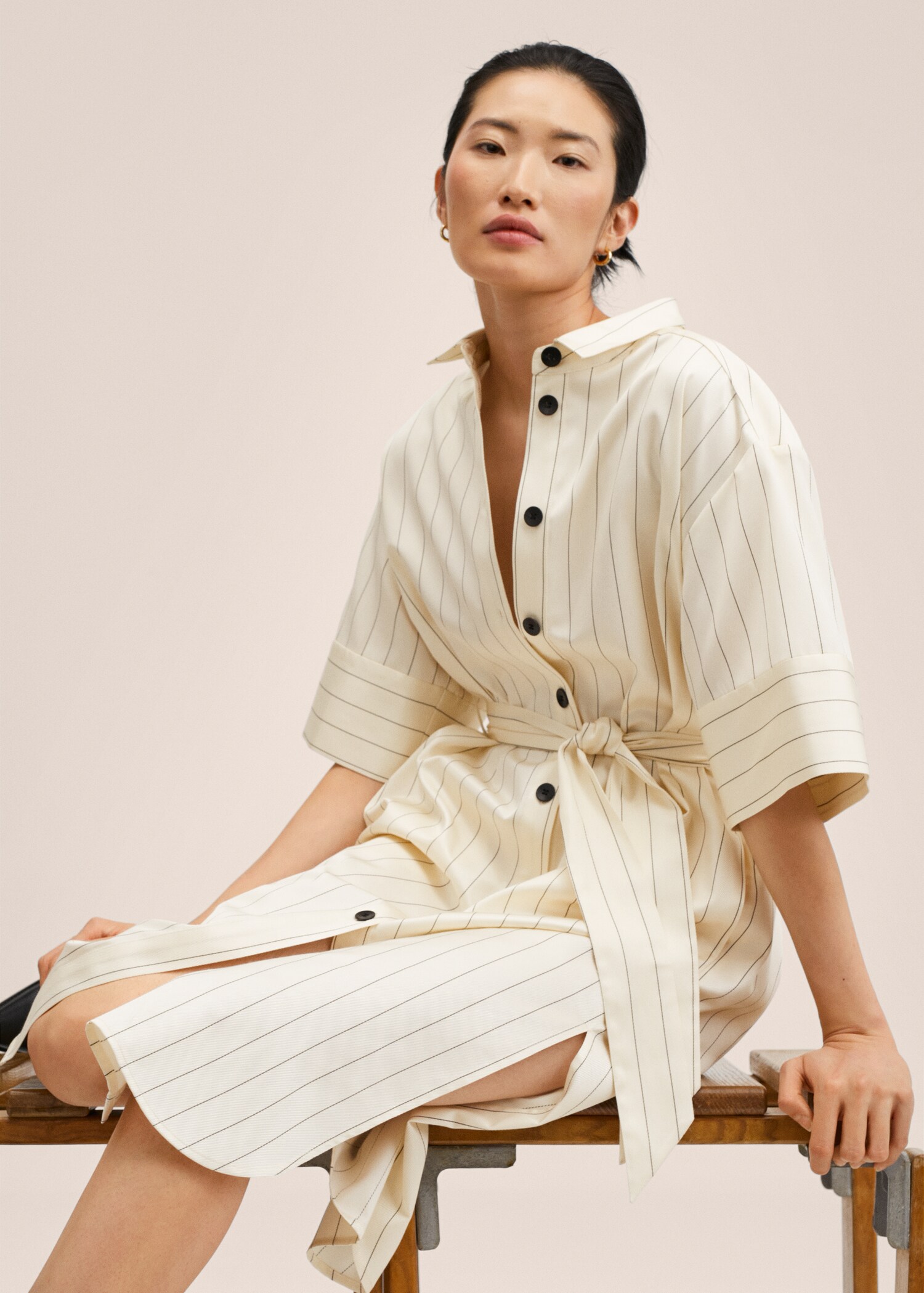 Vestido camisero rayas - Detalle del artículo 2