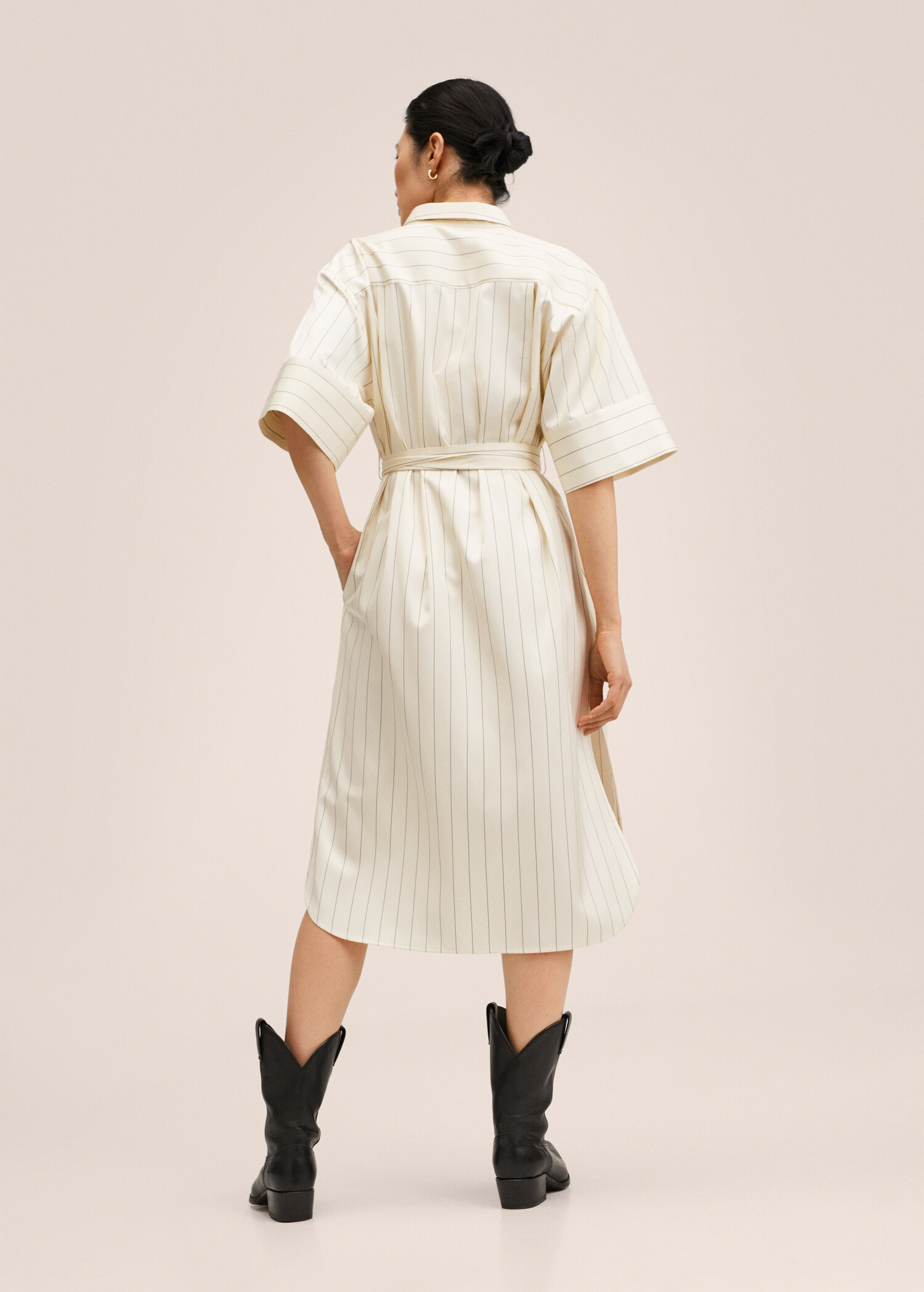 Vestido camisero rayas - Reverso del artículo