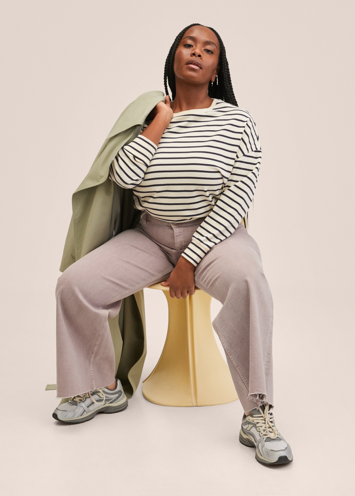 High-waist culotte jeans - Details of the article 5