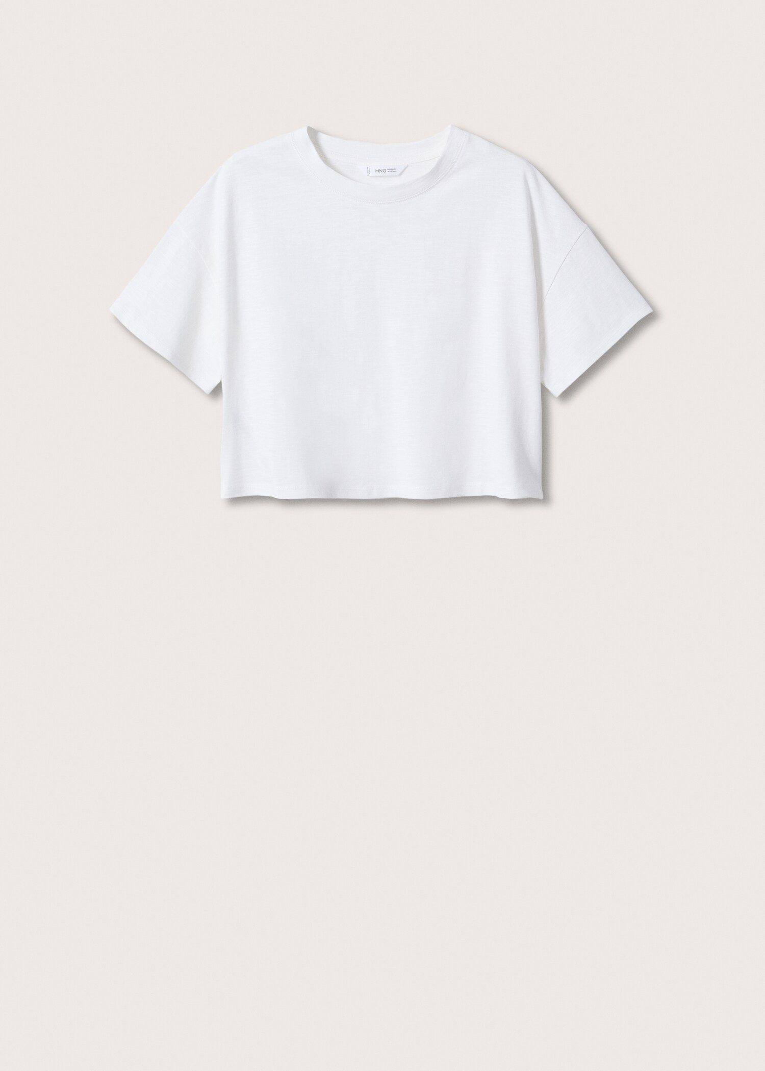 Bavlněné tričko crop - Zboží bez modelu