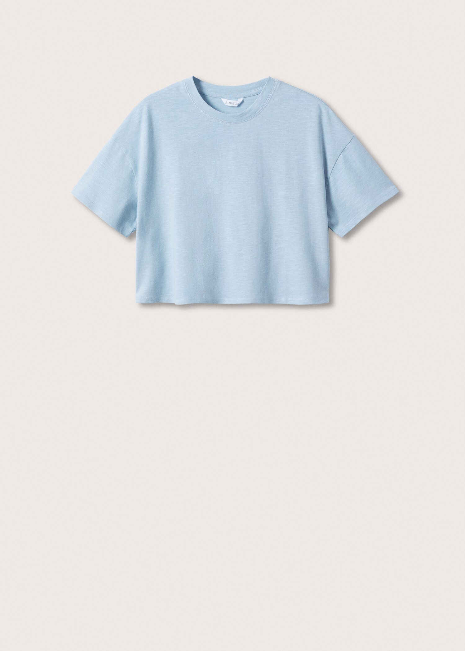 Cropped cotton T-shirt - Article without model