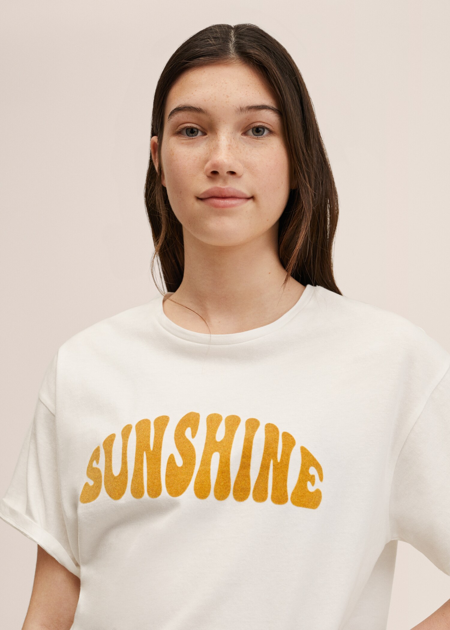 Crop T-shirt met boodschap - Detail van het artikel 1