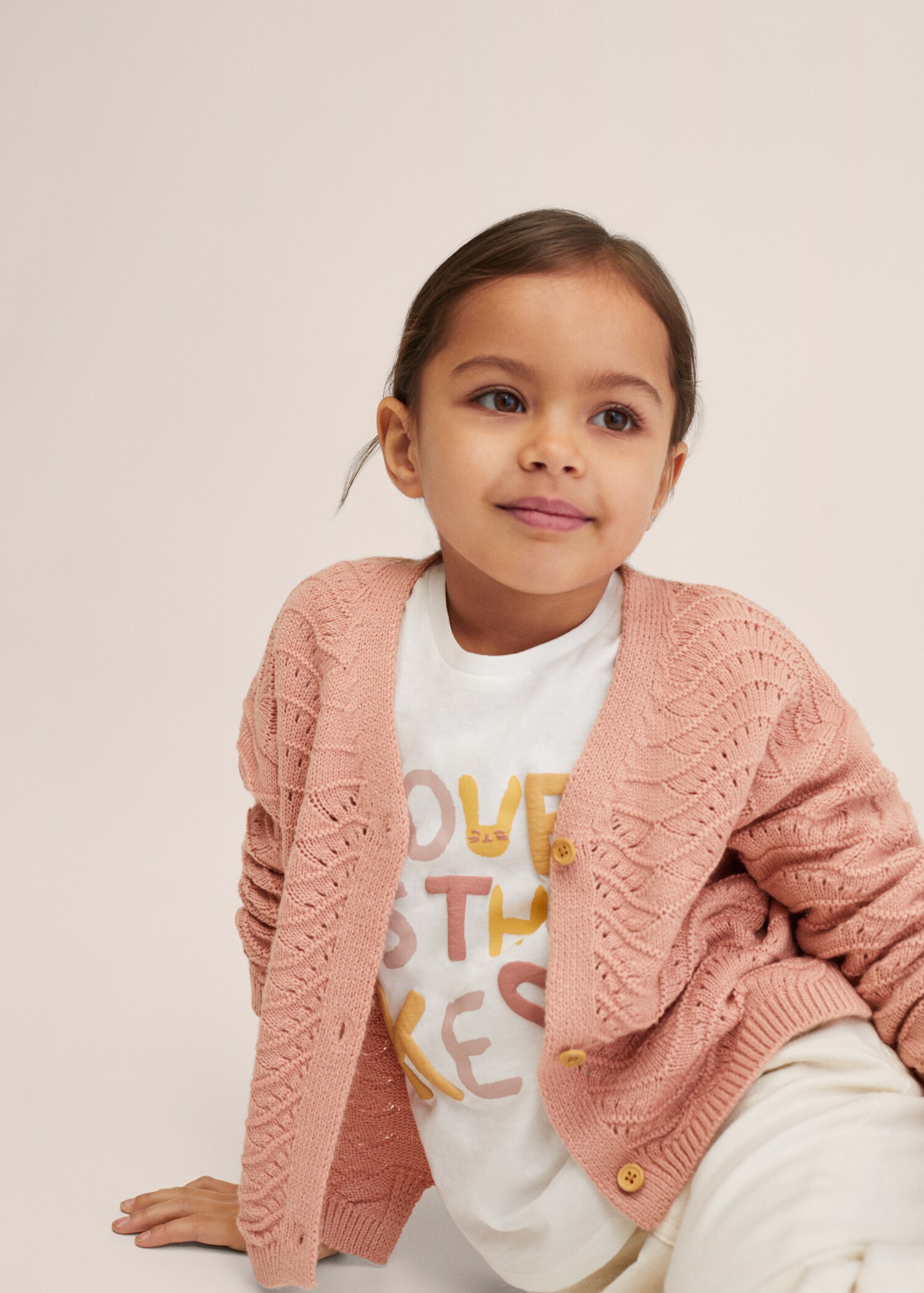 Long-sleeved t-shirt with message - Medium plane