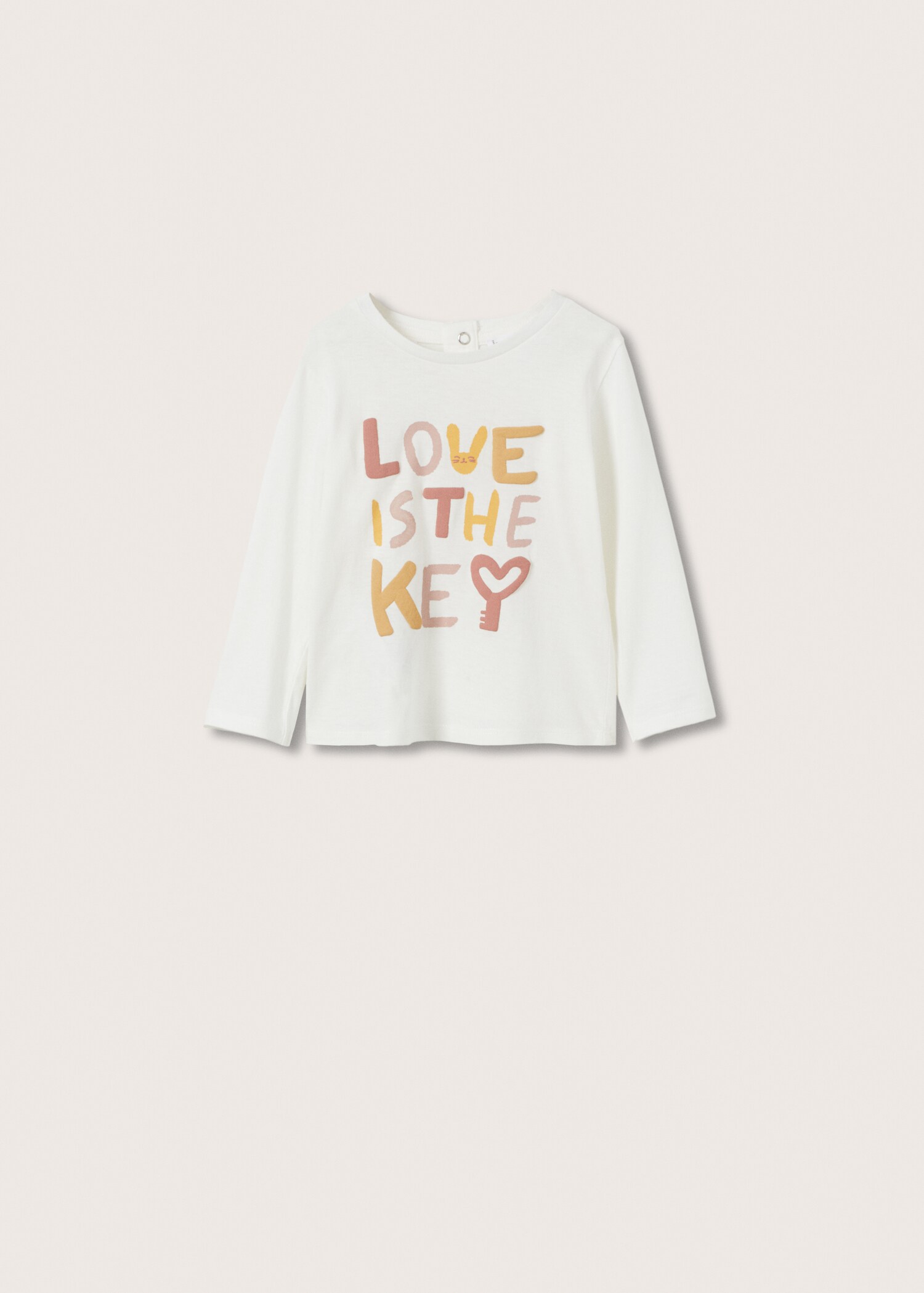 Long-sleeved t-shirt with message - Article without model