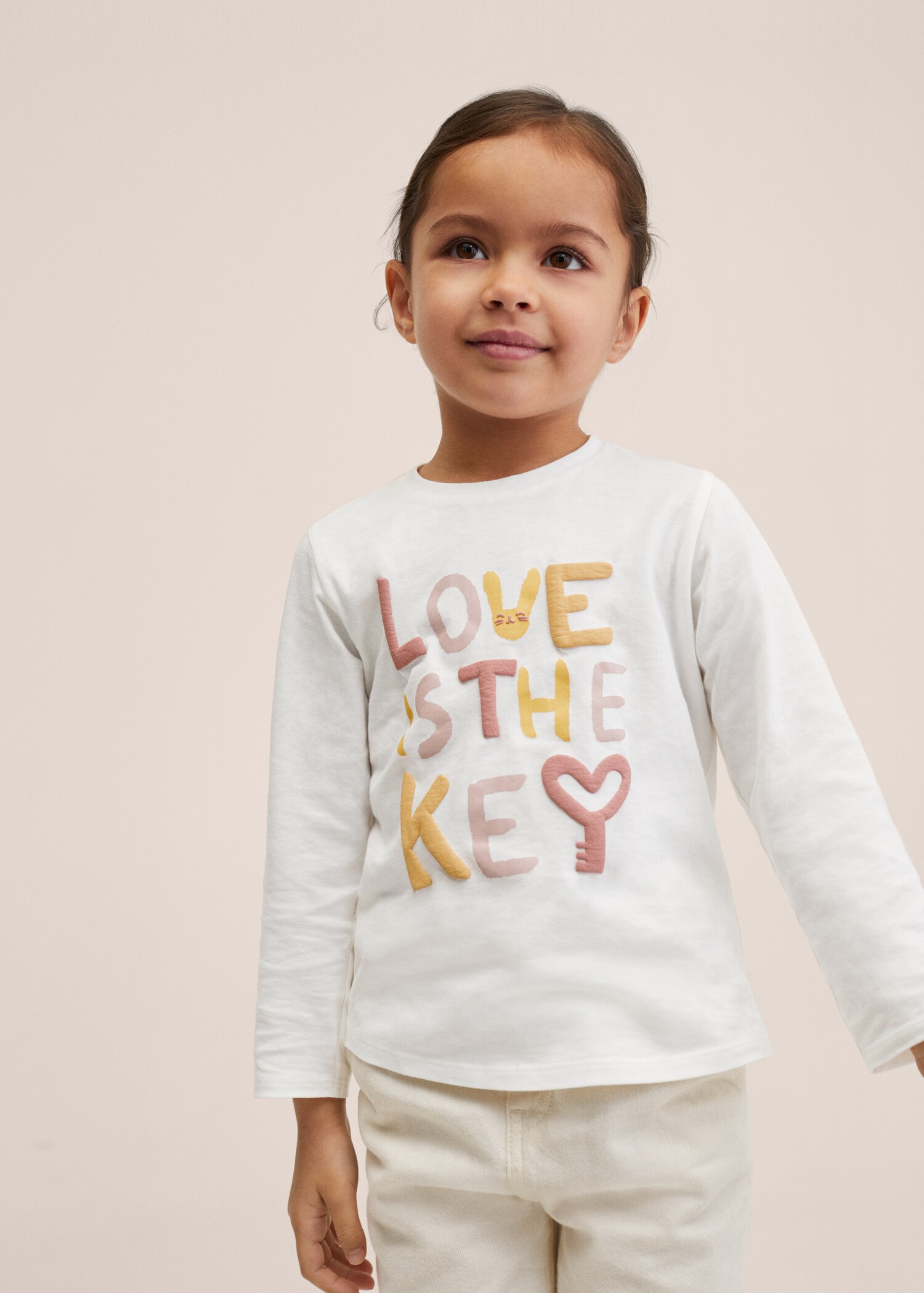 Long-sleeved t-shirt with message - Details of the article 2