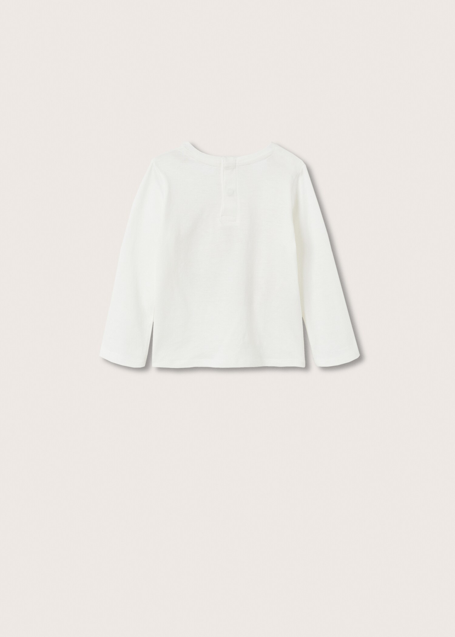 Long-sleeved t-shirt with message - Reverse of the article