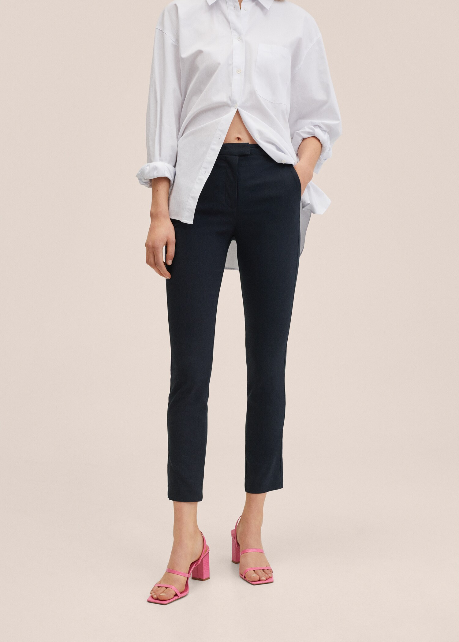 Kratší kalhoty střihu skinny - Detail zboží 1