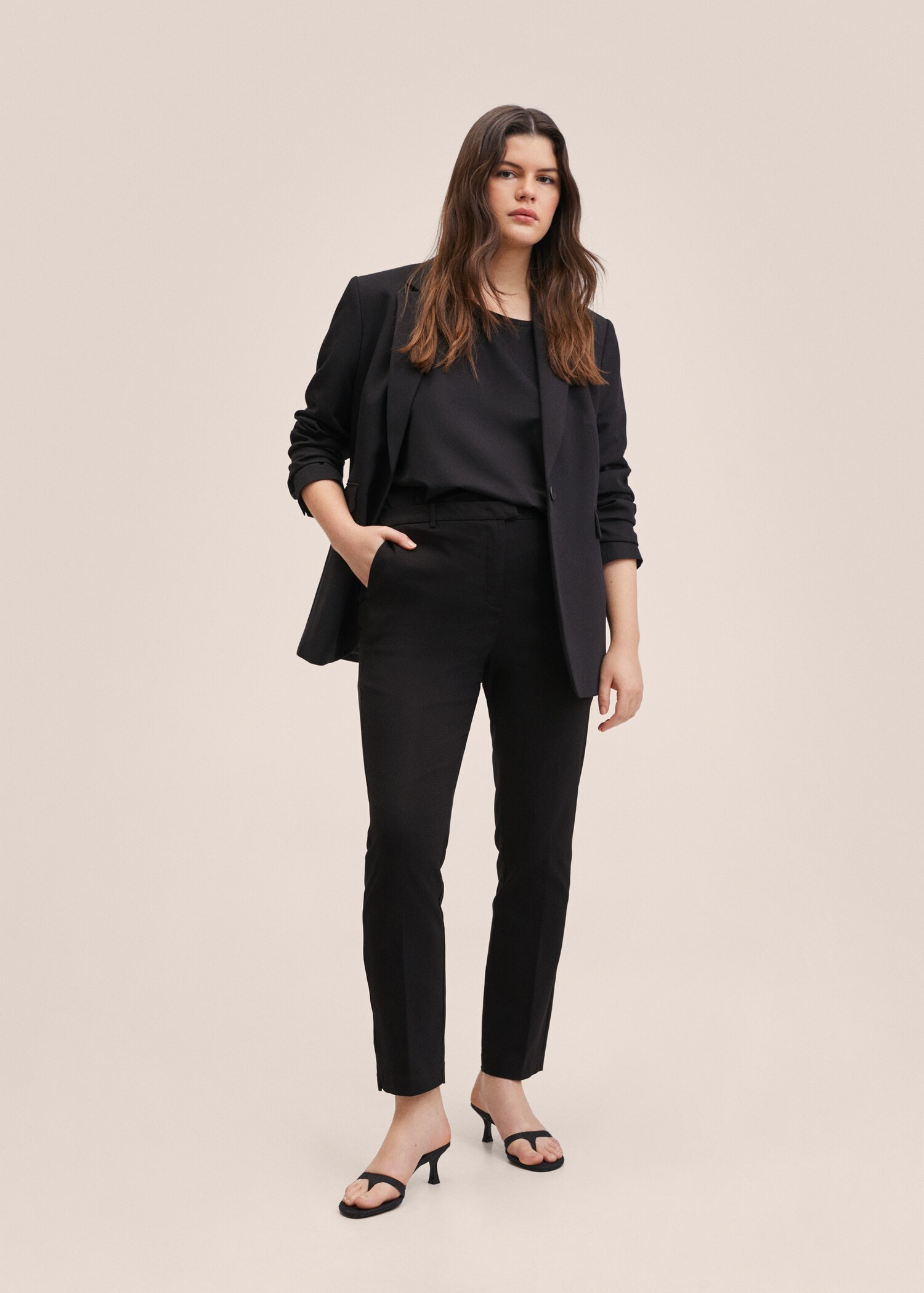 Kratší kalhoty střihu skinny - Detail zboží 3