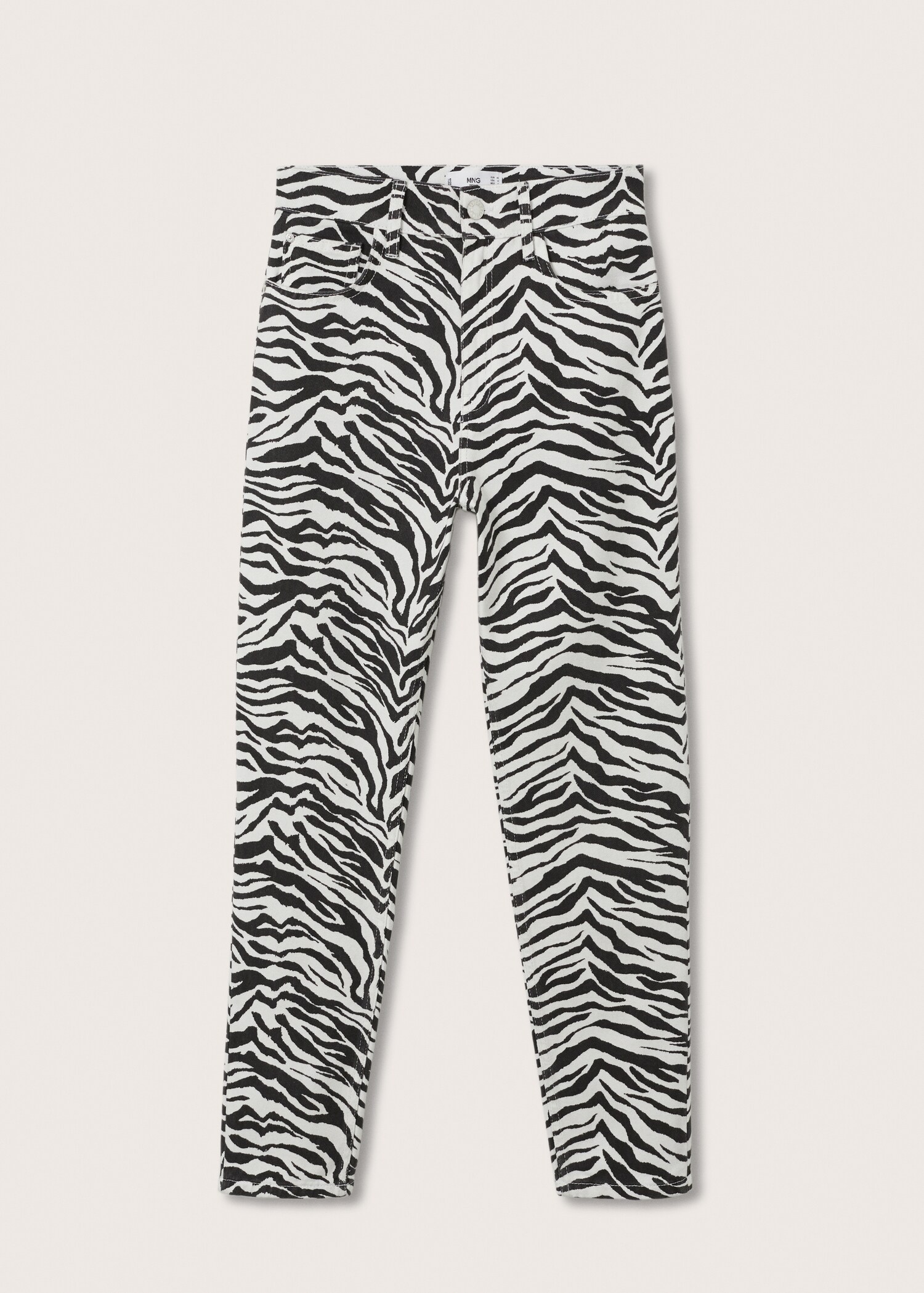 Animal print Mum jeans - Article without model
