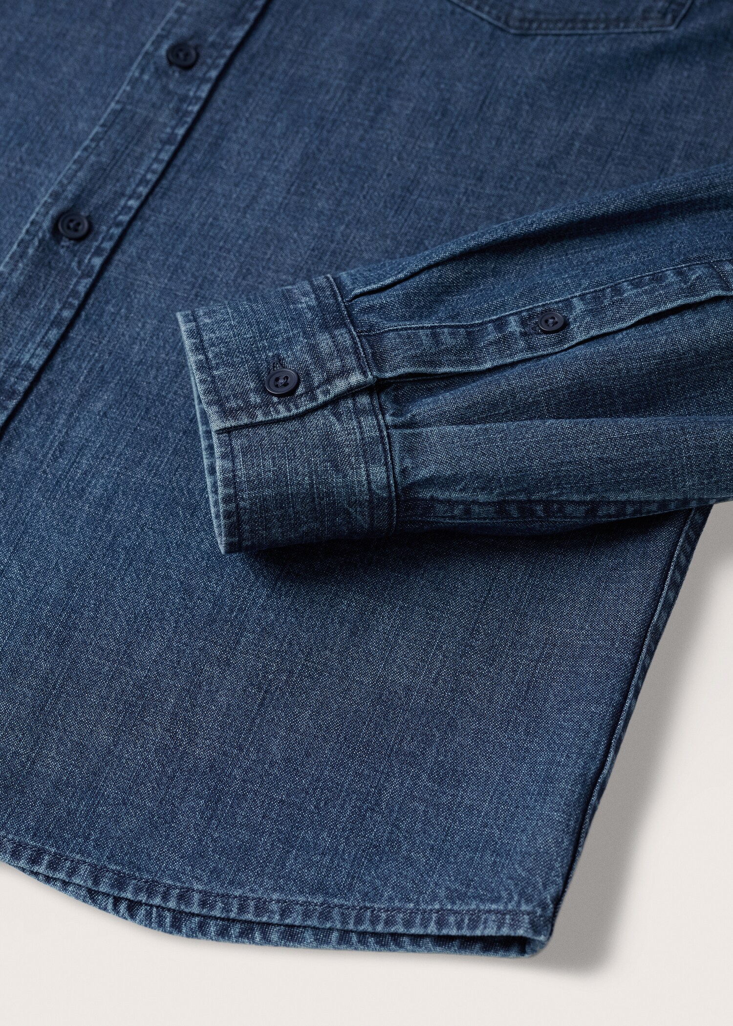 Regular-fit denim shirt - Details of the article 7