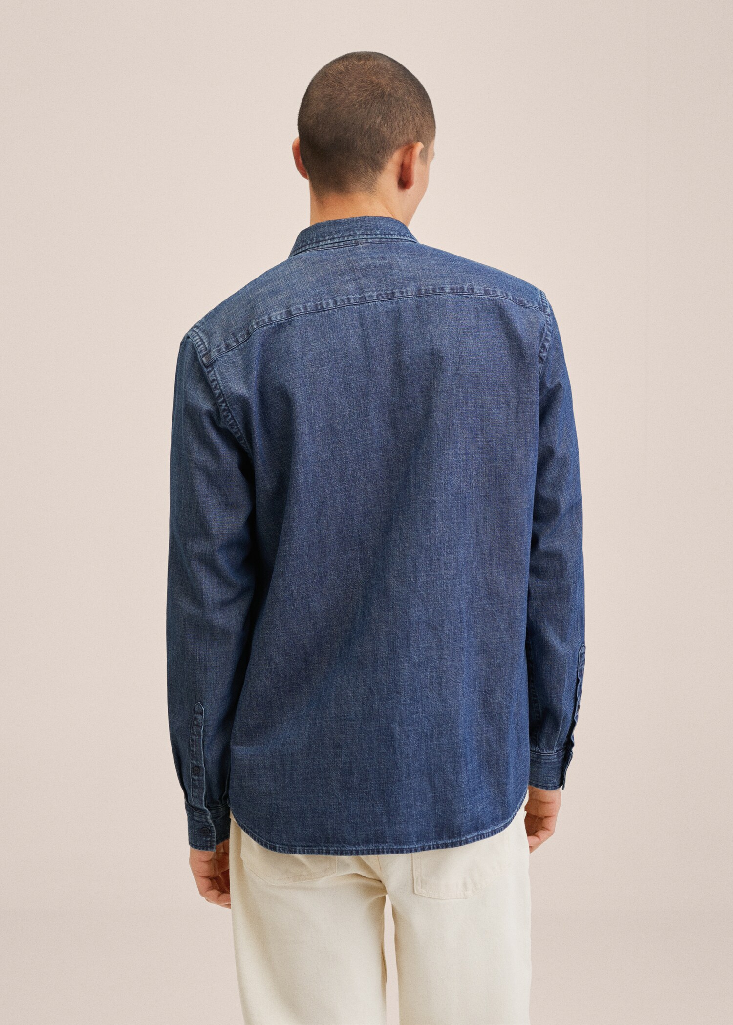 Regular-fit denim shirt - Reverse of the article
