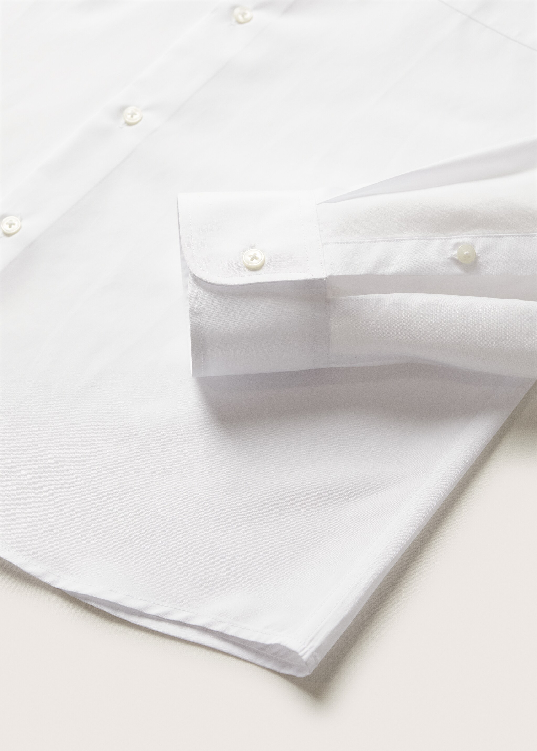 Slim-fit cotton poplin shirt - Details of the article 7