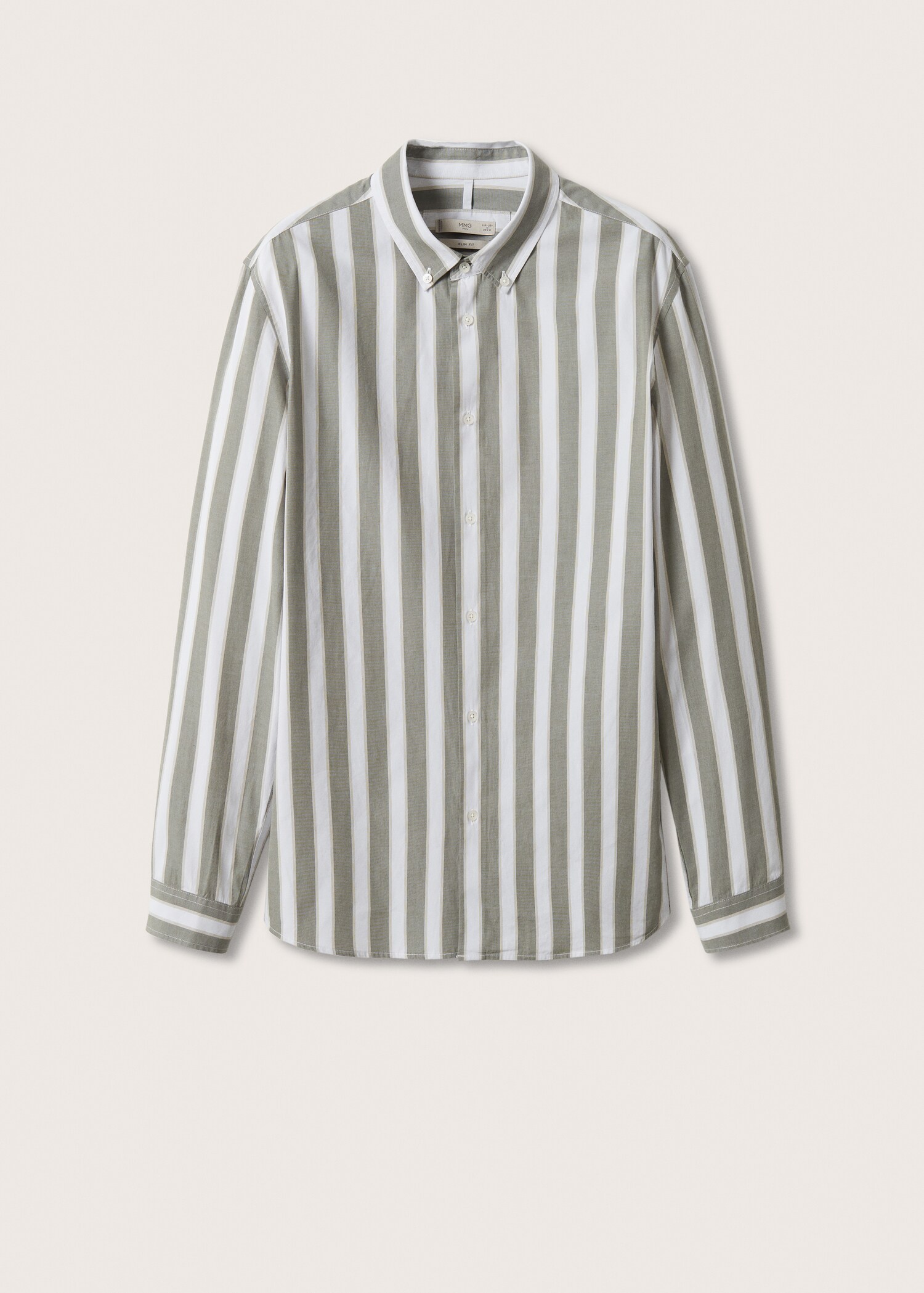 Striped slim-fit shirt - Article without model