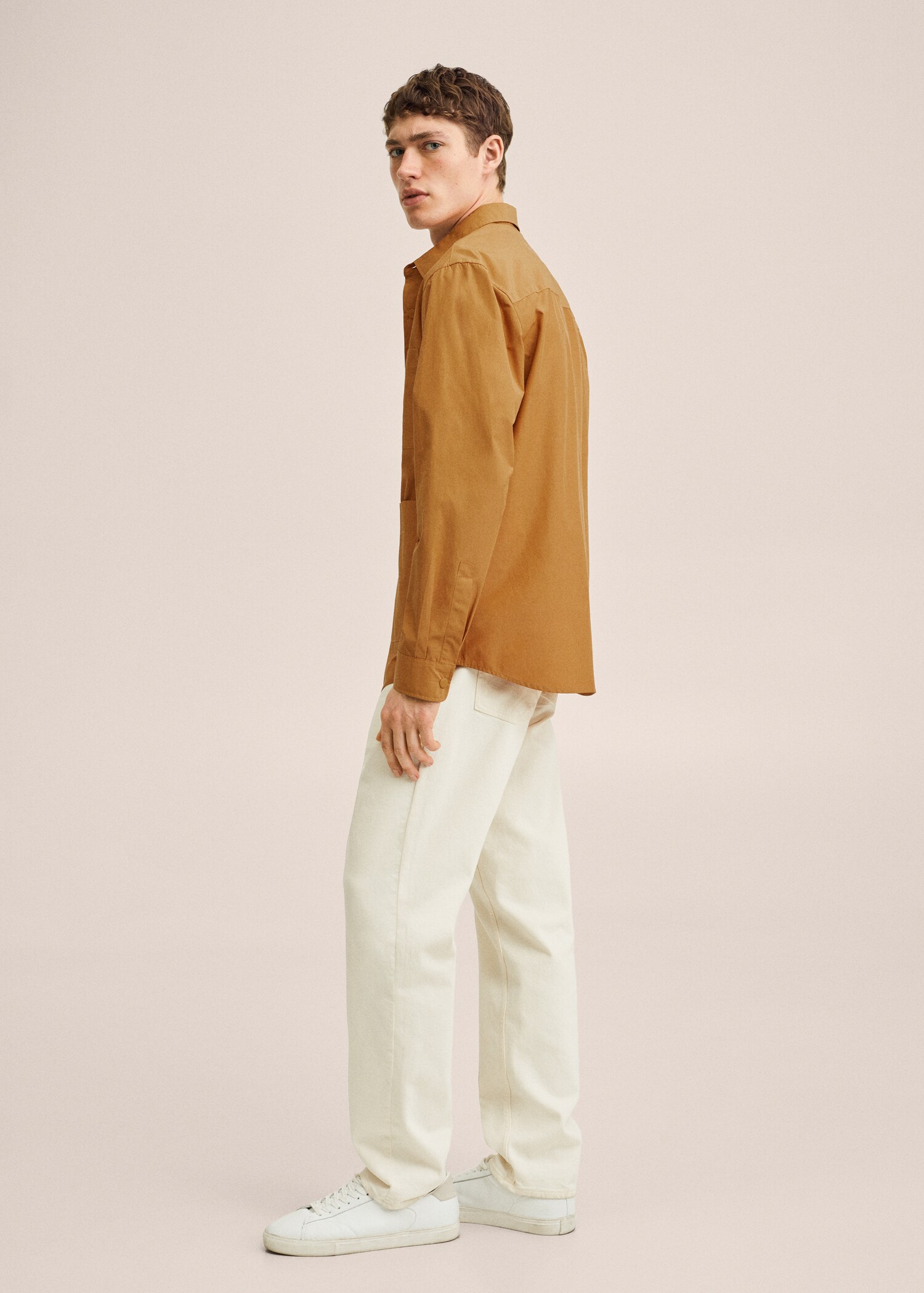 Chest-pocket cotton shirt - Details of the article 2