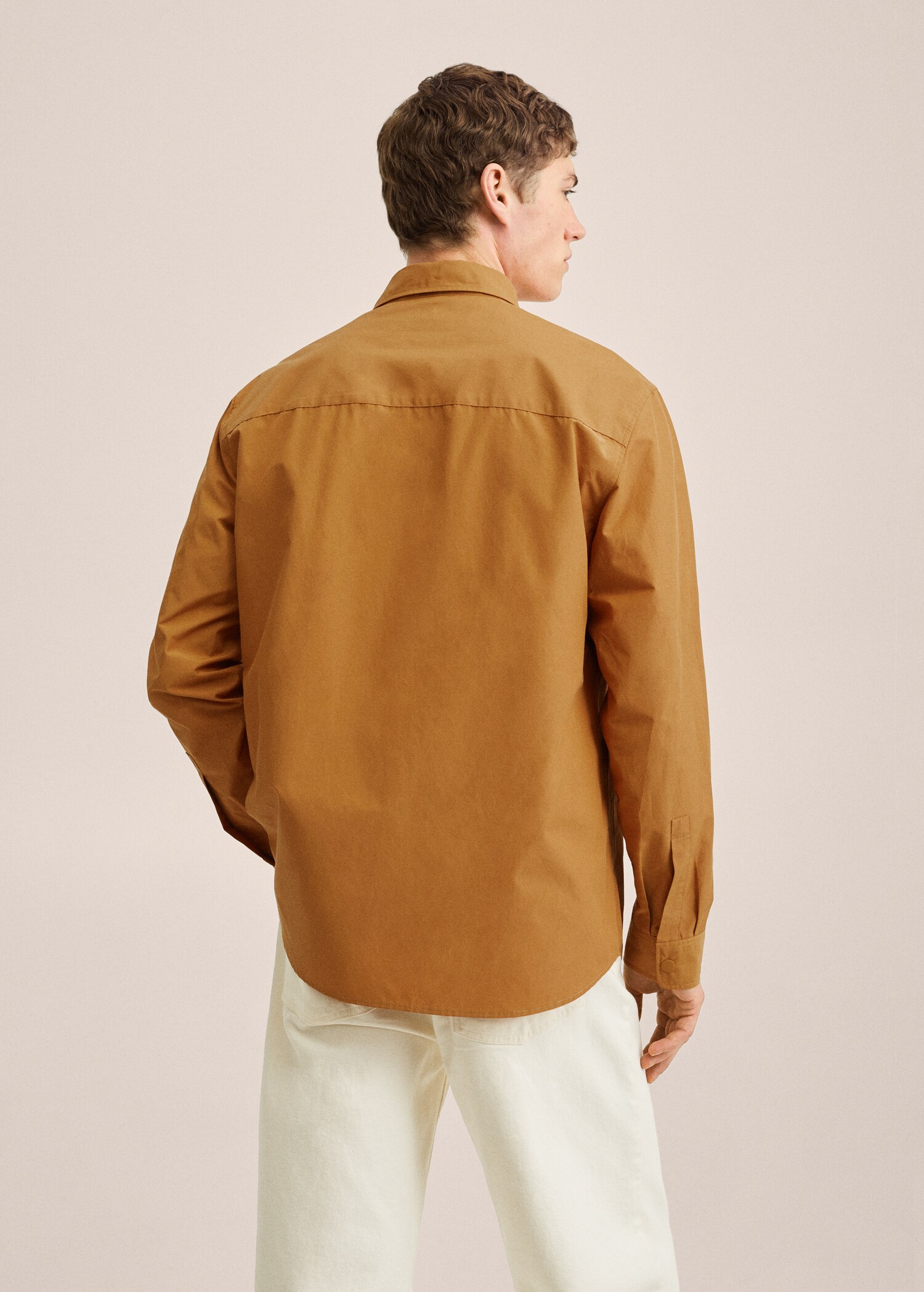 Chest-pocket cotton shirt - Reverse of the article