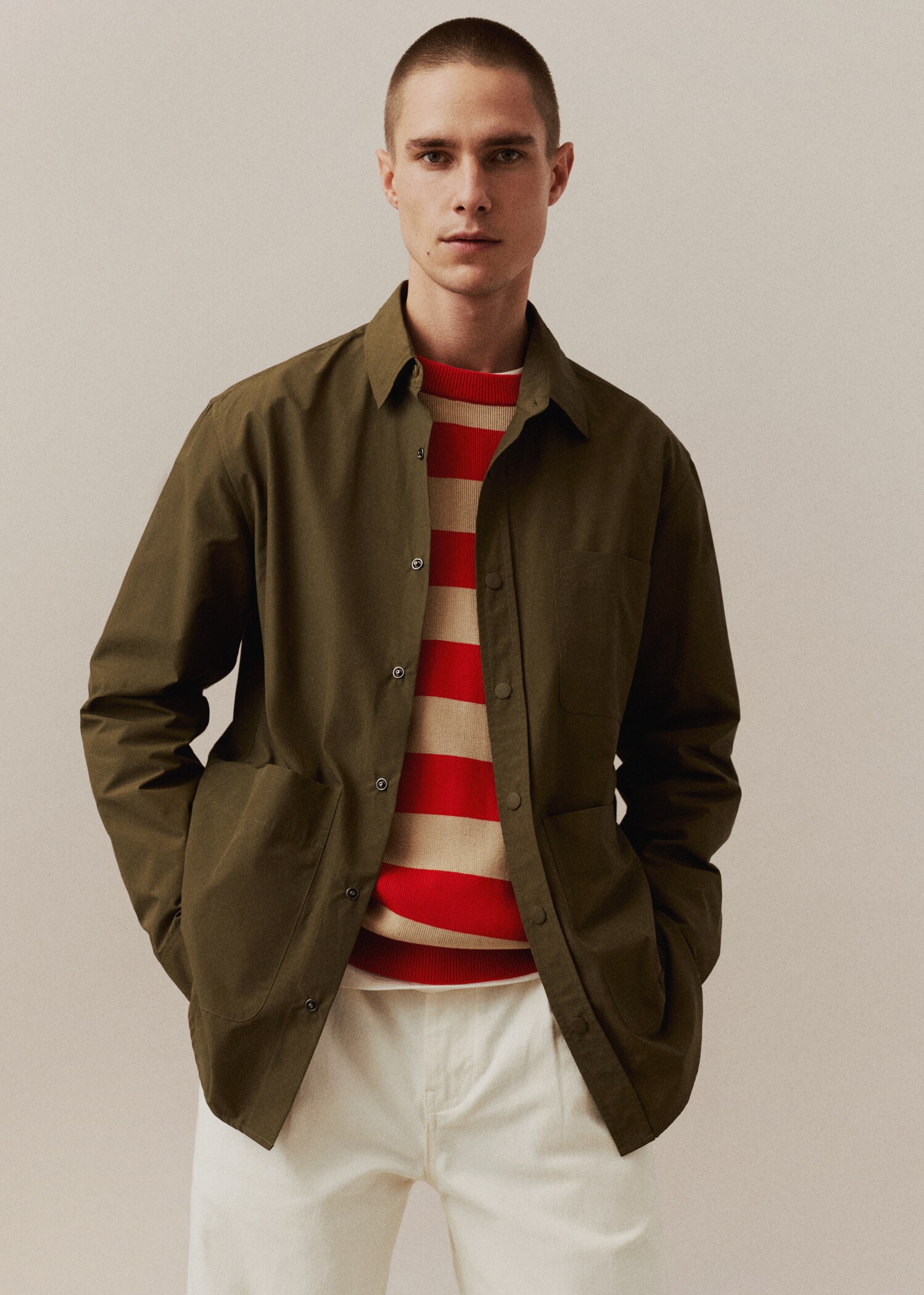 Chest-pocket cotton shirt - Details of the article 5