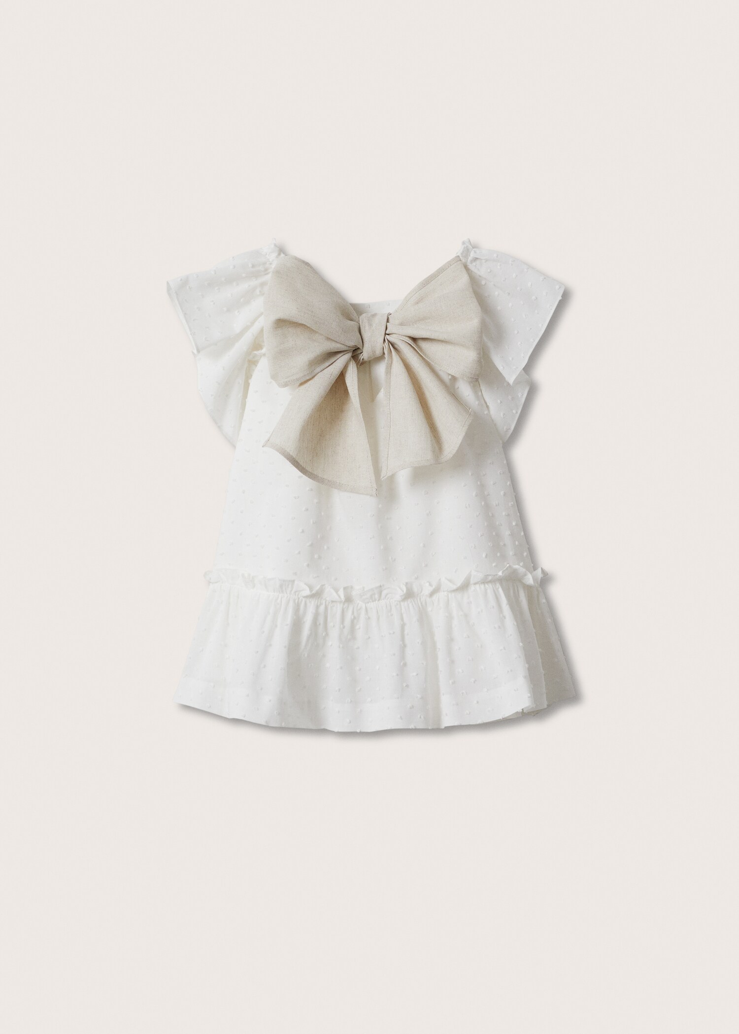 Bow Plumeti dress - Reverse of the article