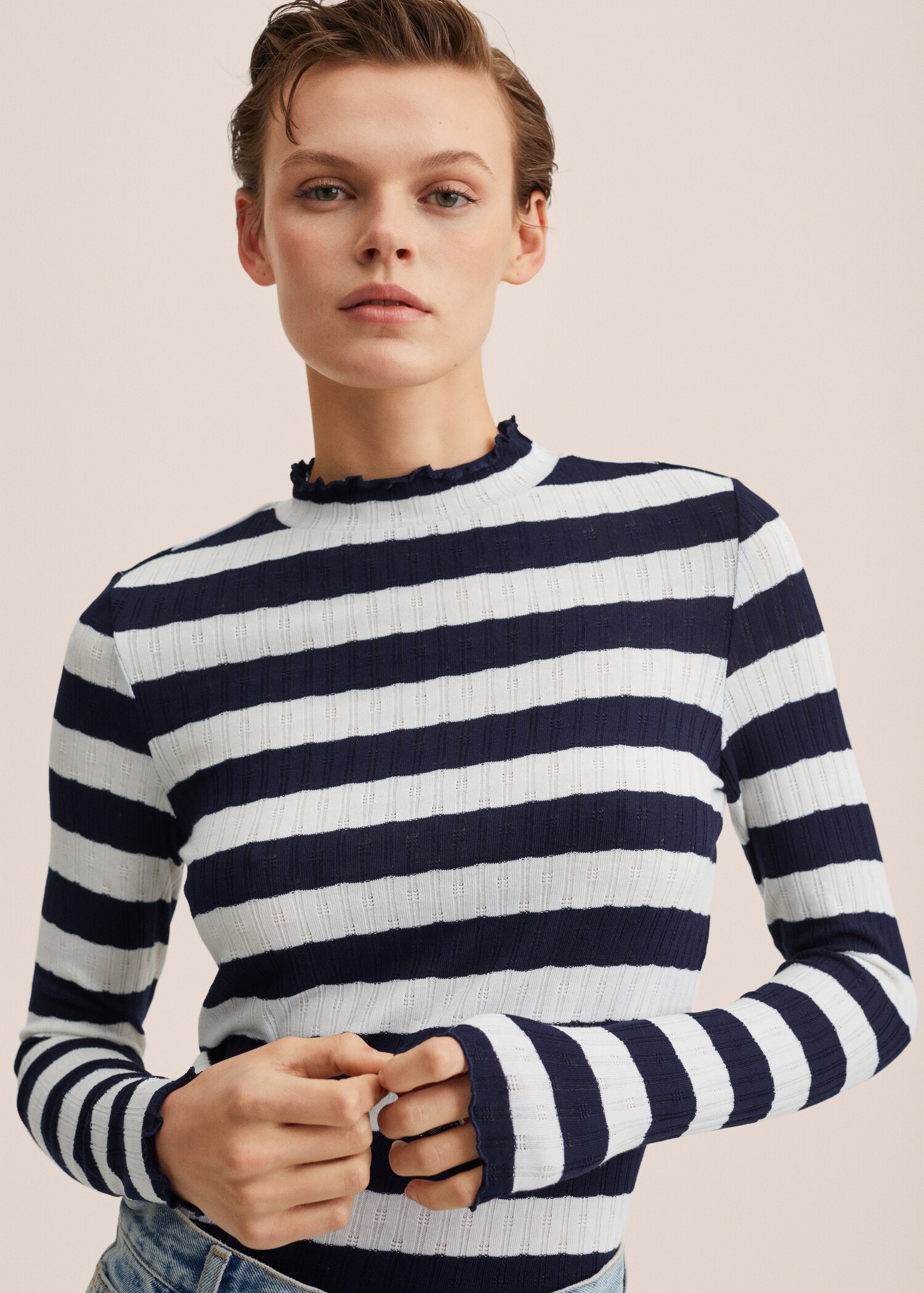 Striped jersey T-shirt - Details of the article 1