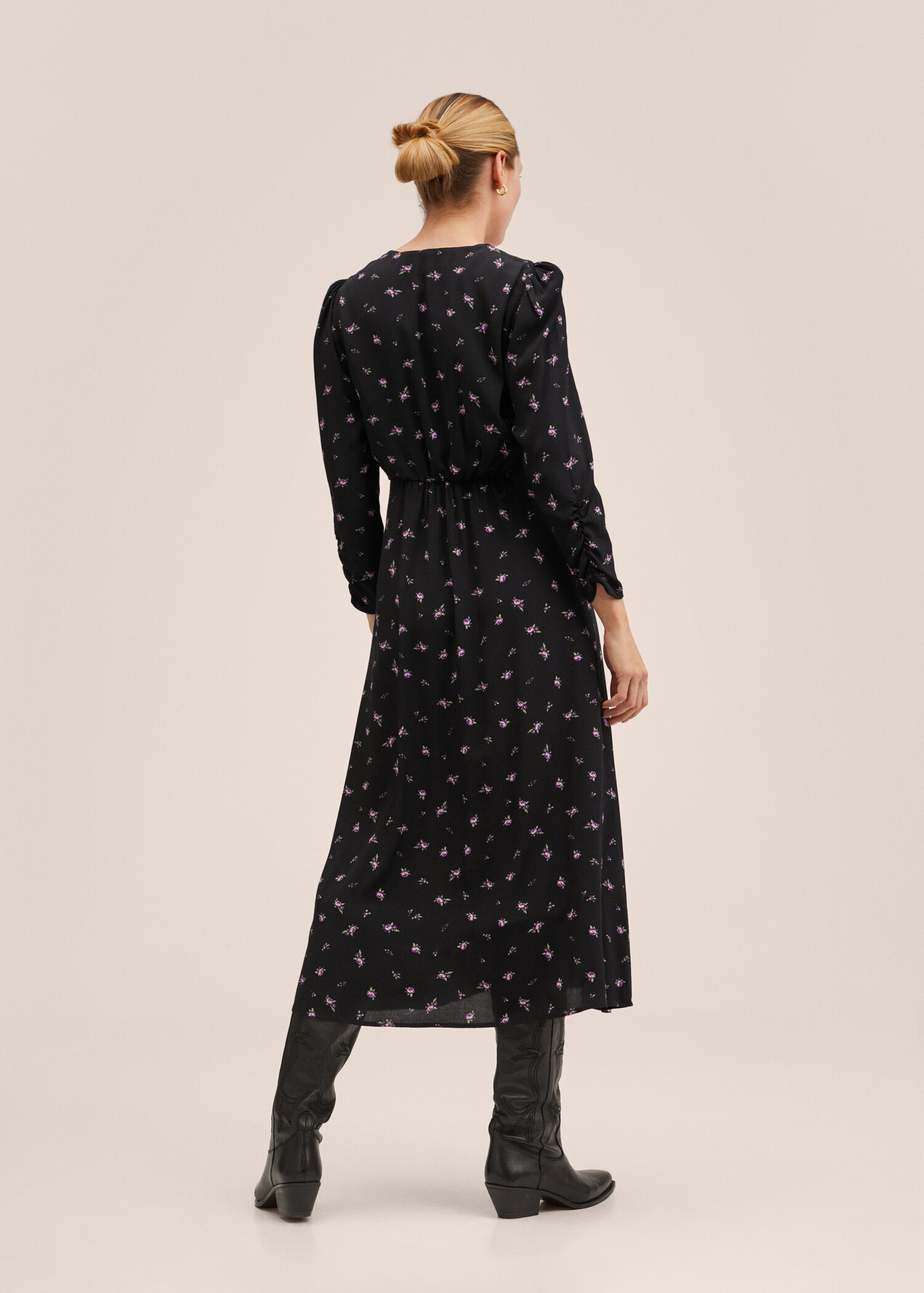 Vestido estampado floral - Reverso del artículo