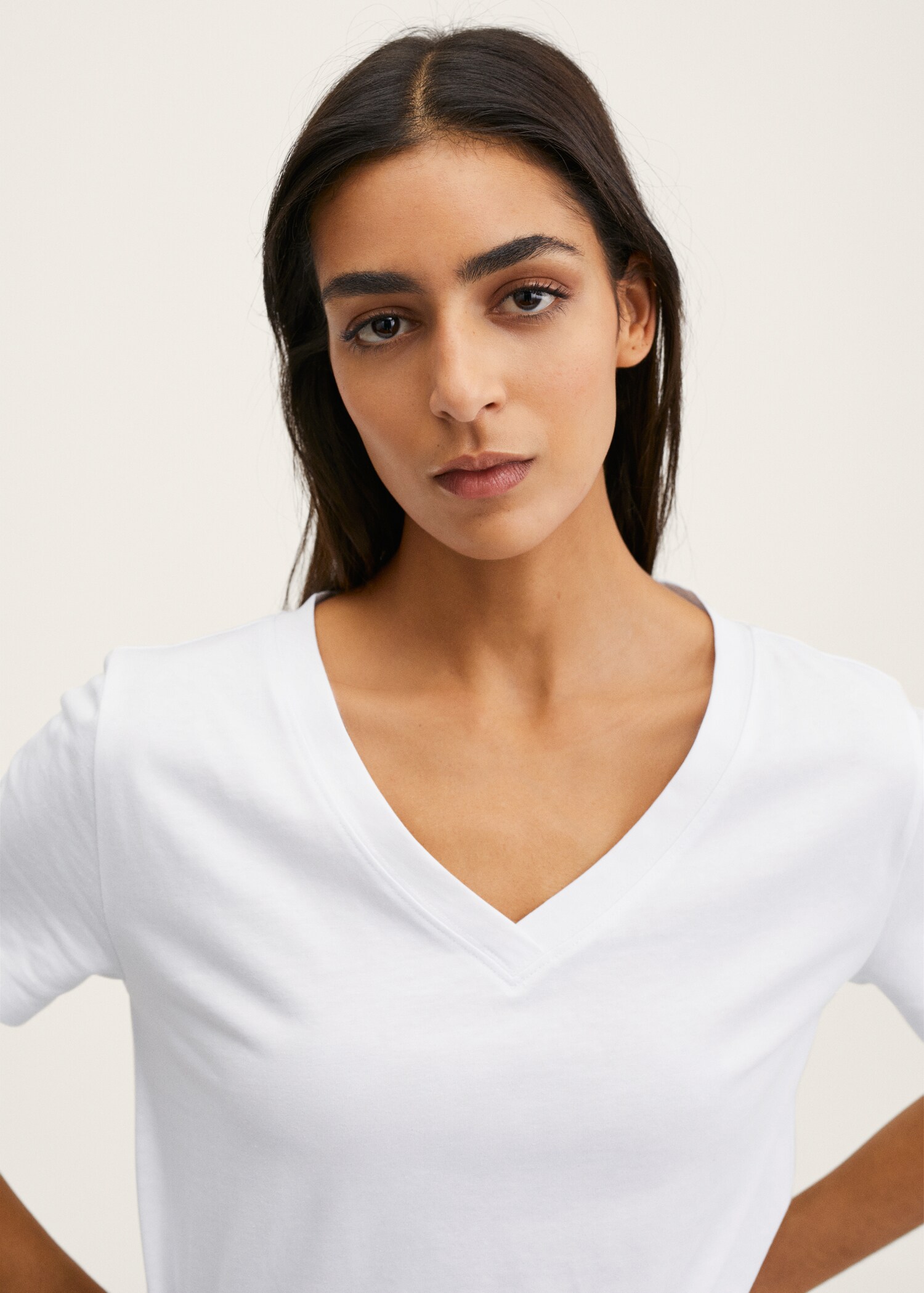 Essential cotton-blend T-shirt - Details of the article 1