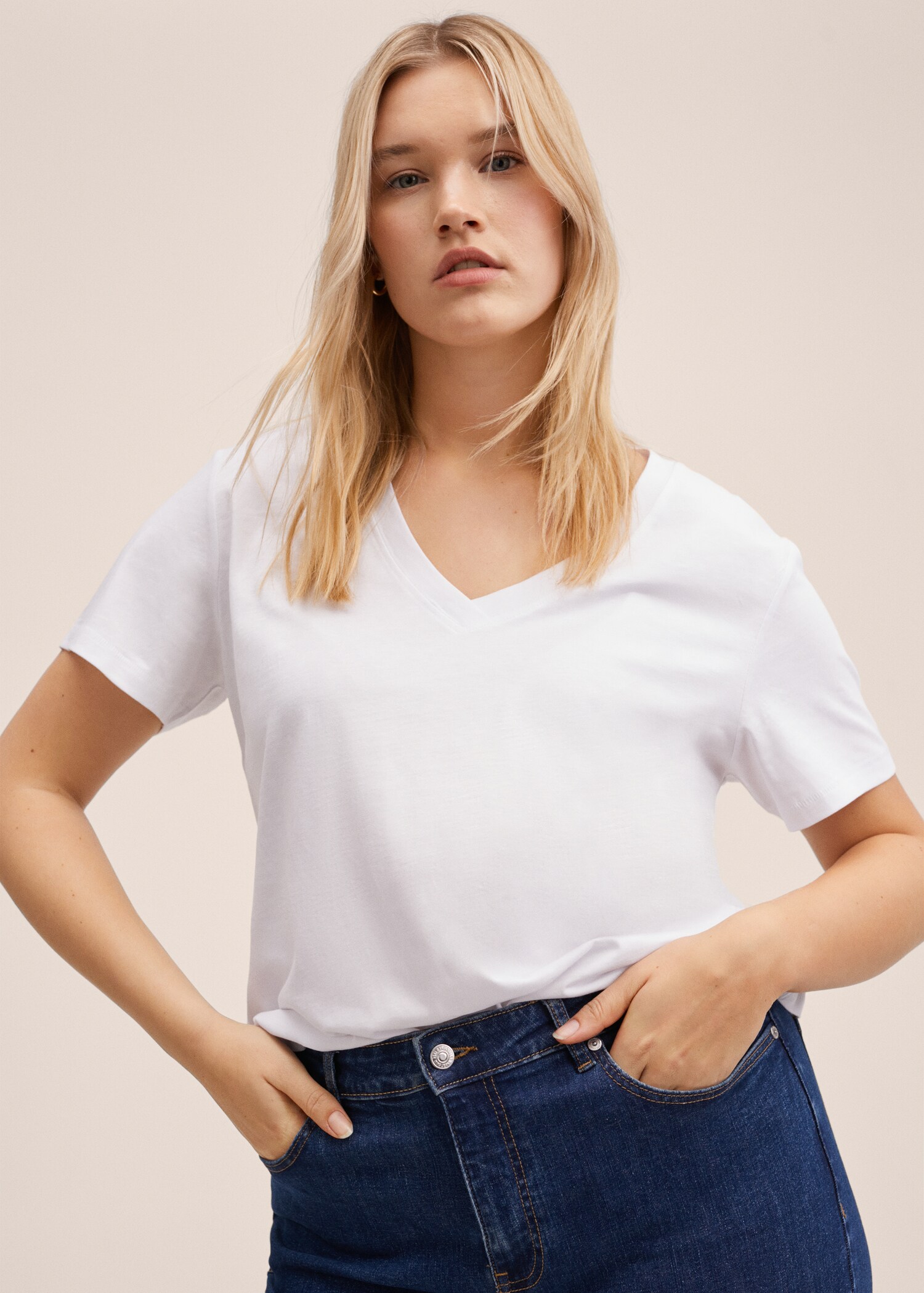 Essential cotton-blend T-shirt - Details of the article 4