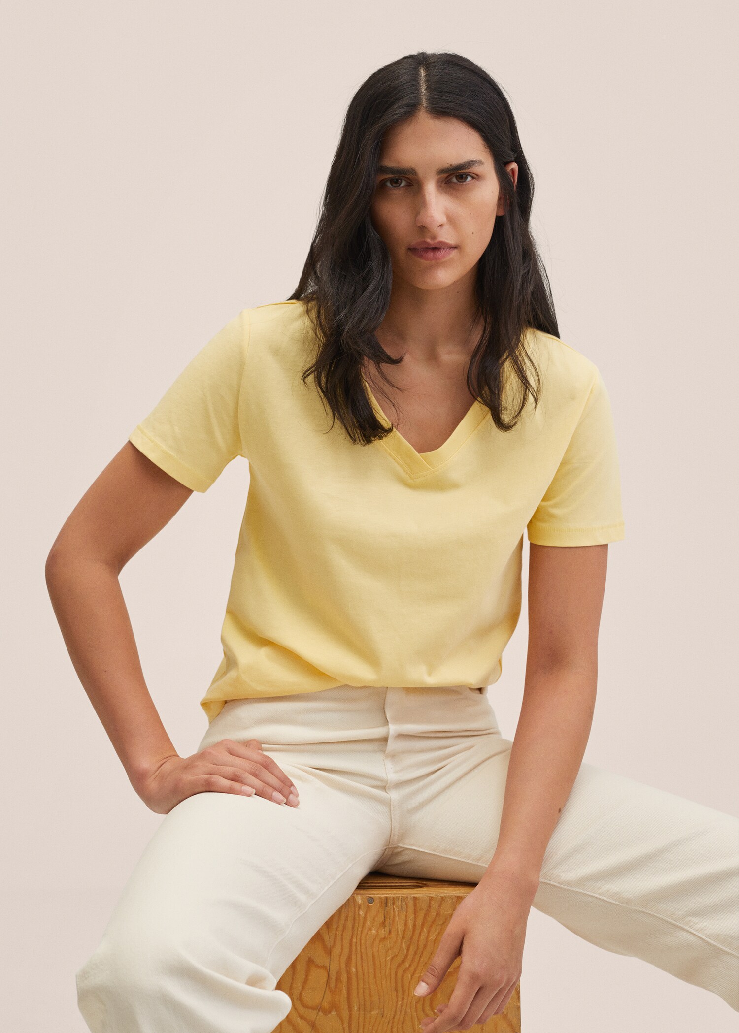 Essential cotton-blend T-shirt - Details of the article 1