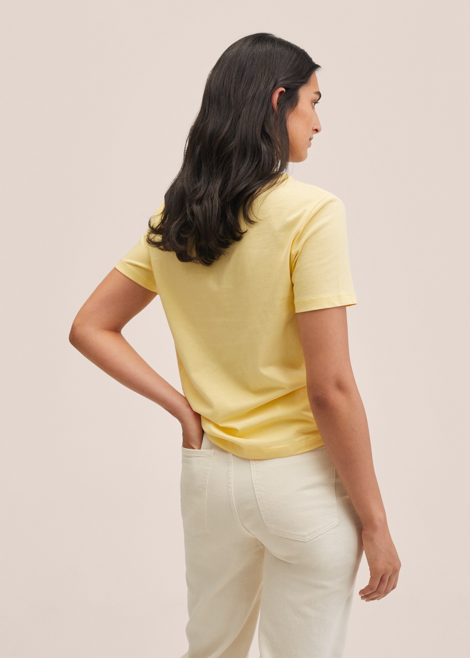 Essential cotton-blend T-shirt - Reverse of the article