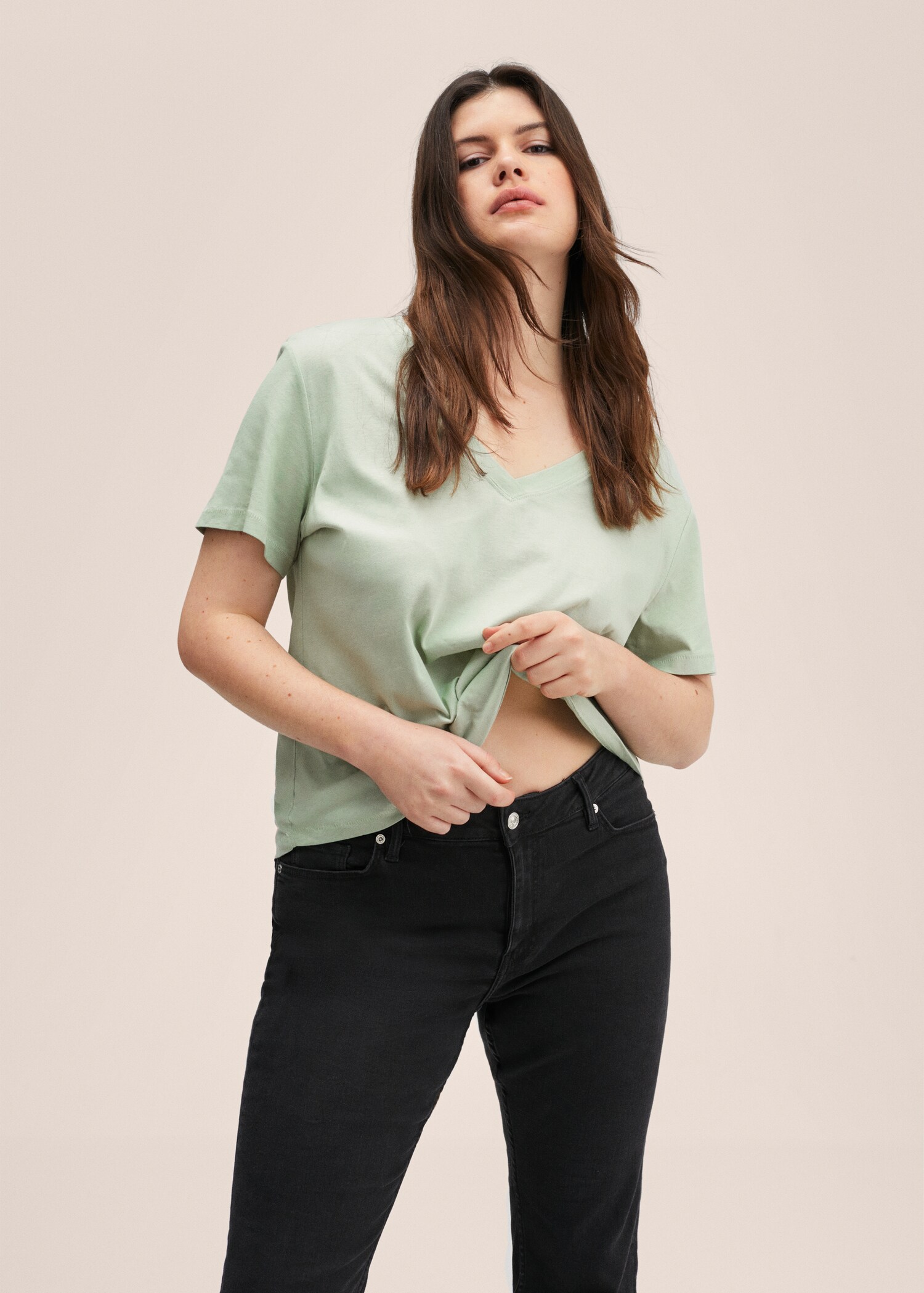 Essential cotton-blend T-shirt - Details of the article 4