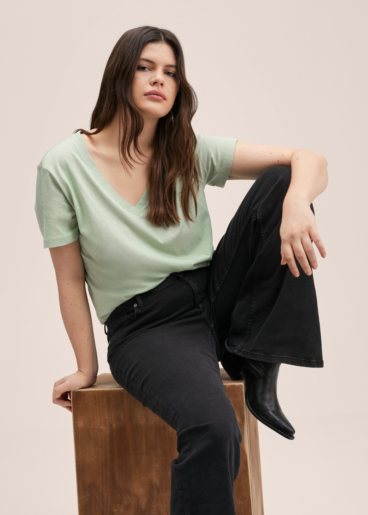 Essential cotton-blend T-shirt - Details of the article 5