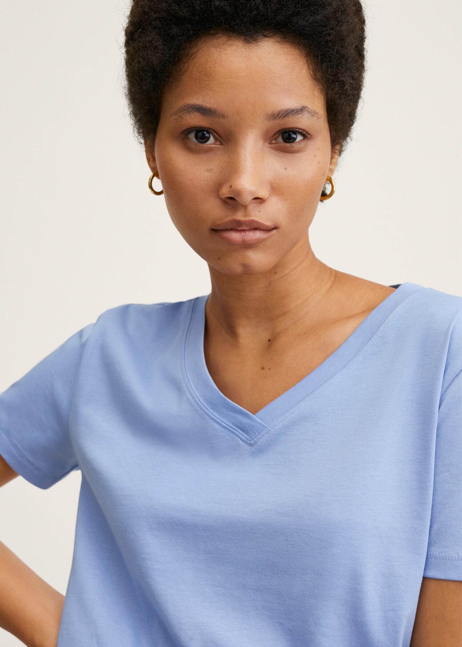 Essential cotton-blend T-shirt - Details of the article 1