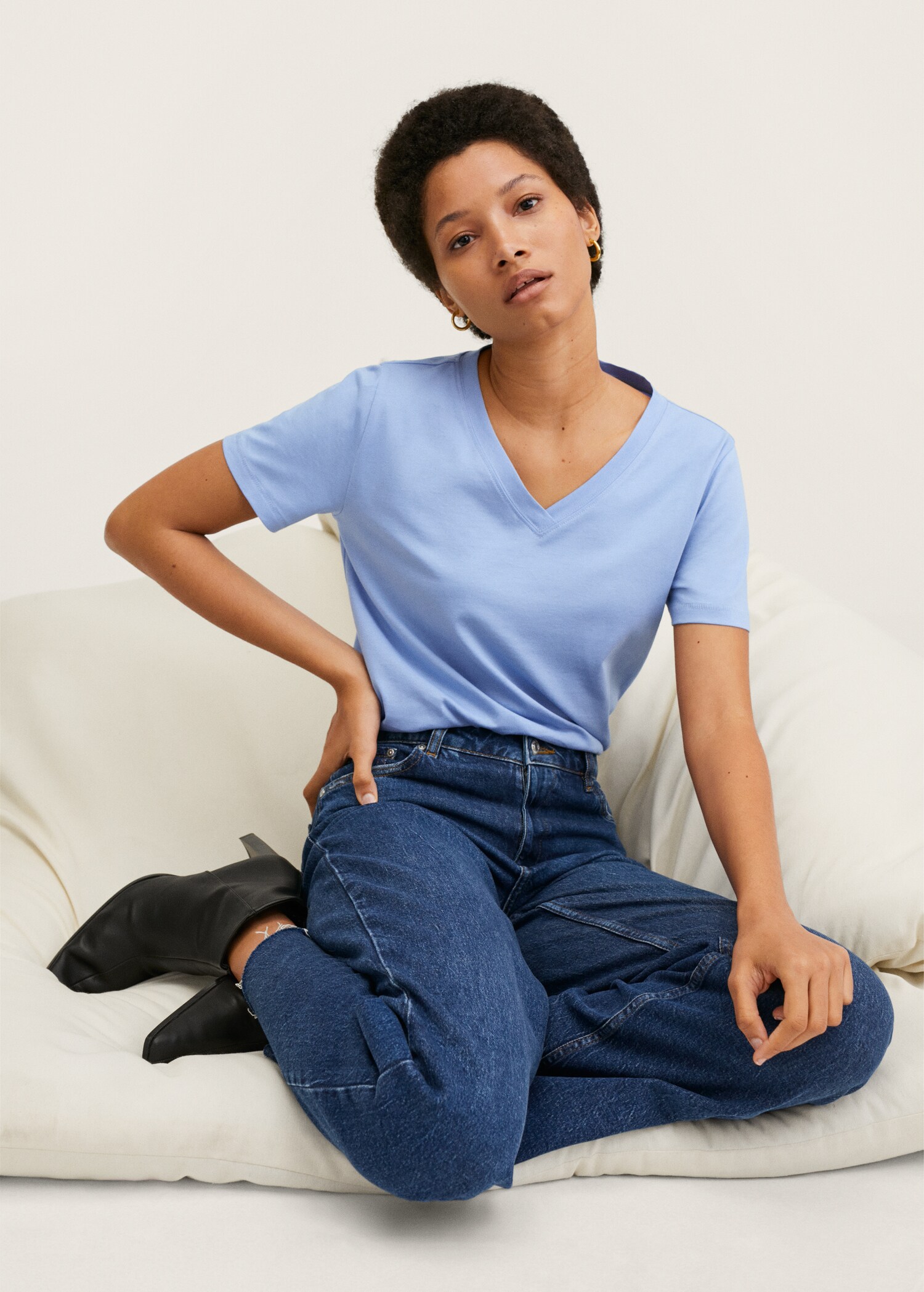 Essential cotton-blend T-shirt - Details of the article 2