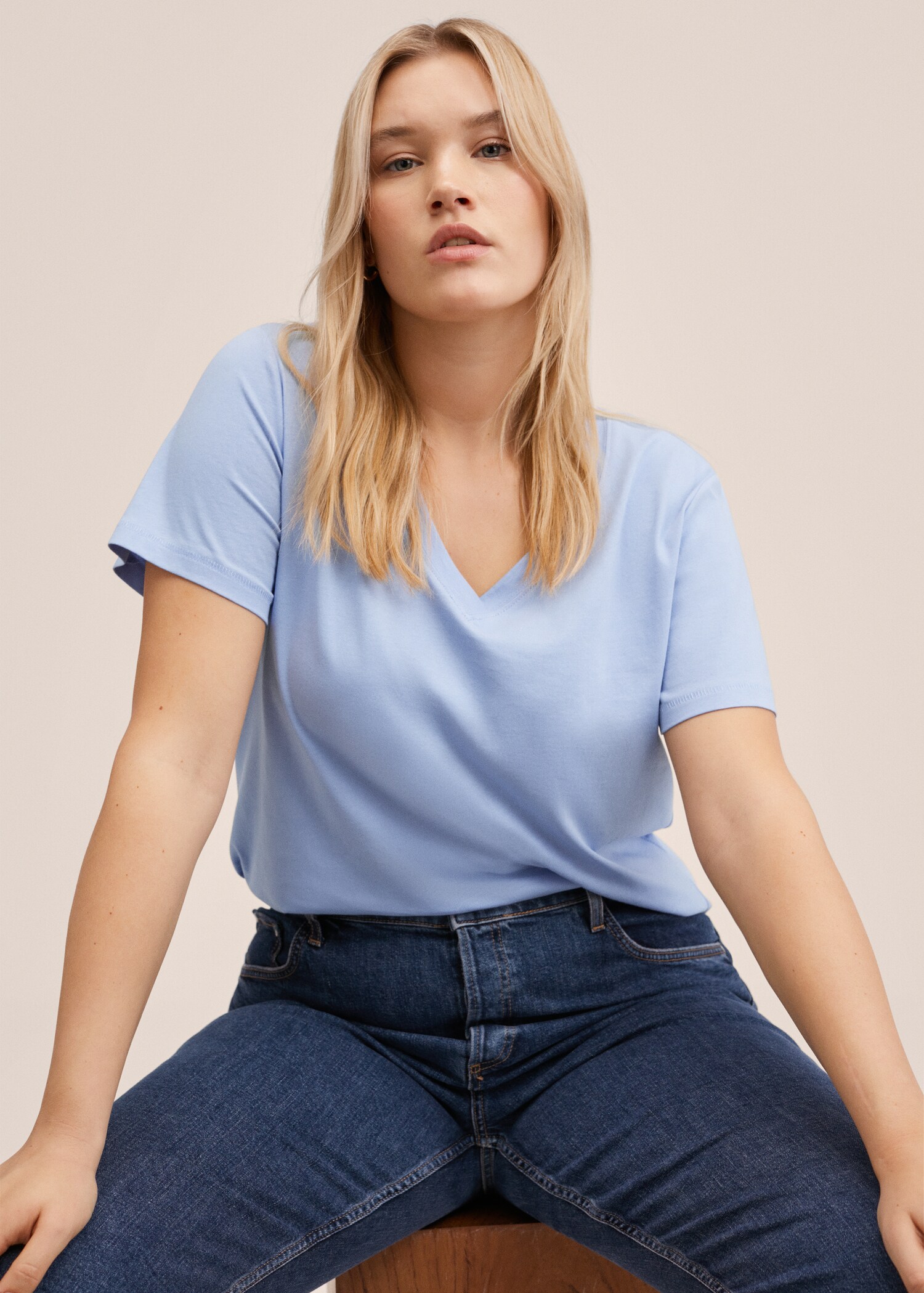 Essential cotton-blend T-shirt - Details of the article 5
