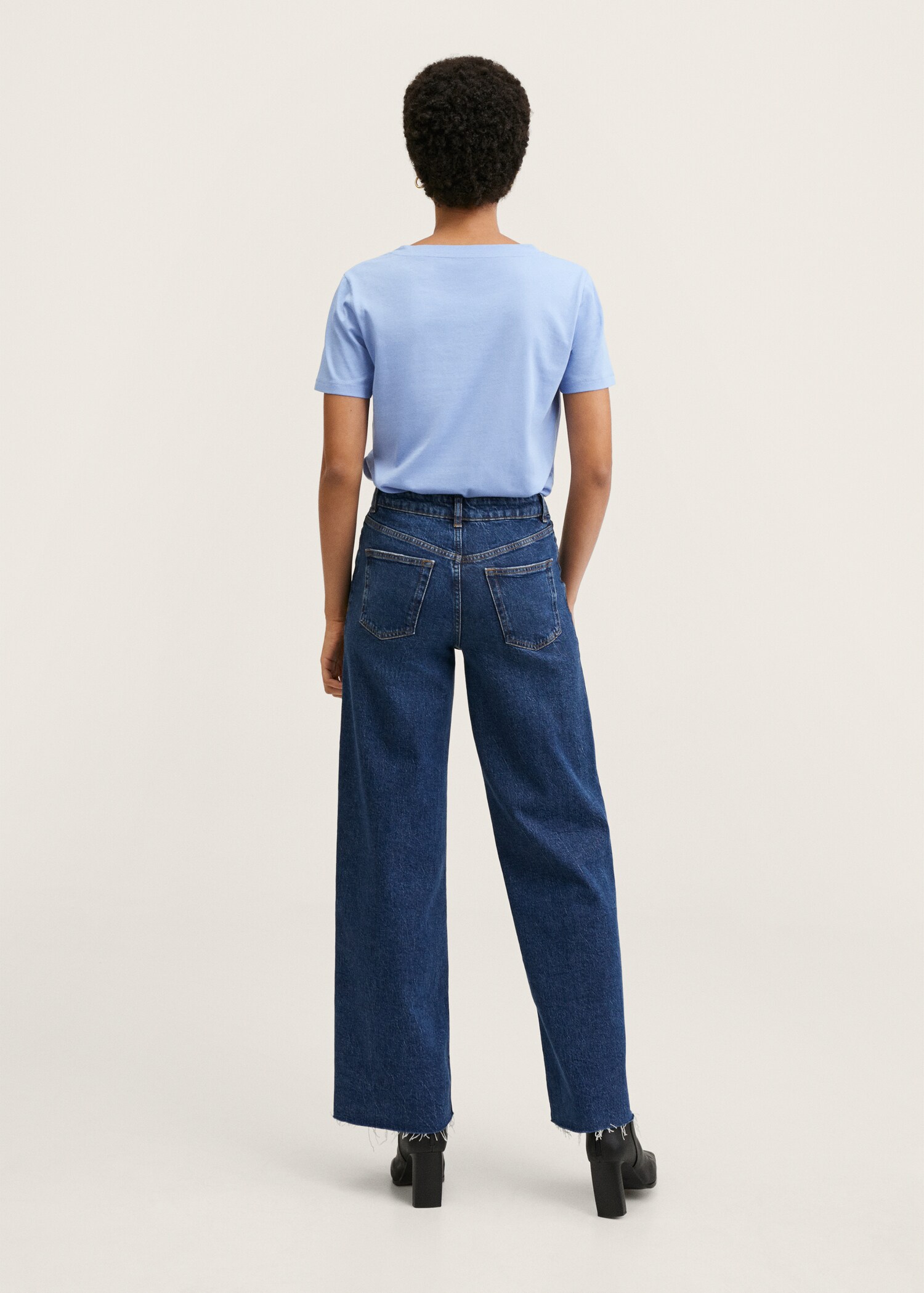Essential cotton-blend T-shirt - Reverse of the article
